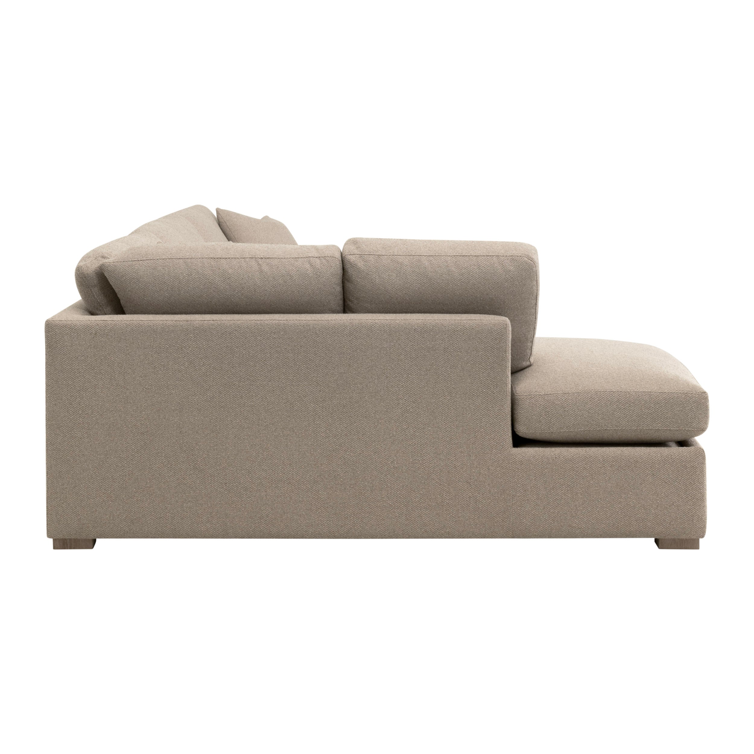 Clara 112" Slim Arm Sleeper Queen Sectional