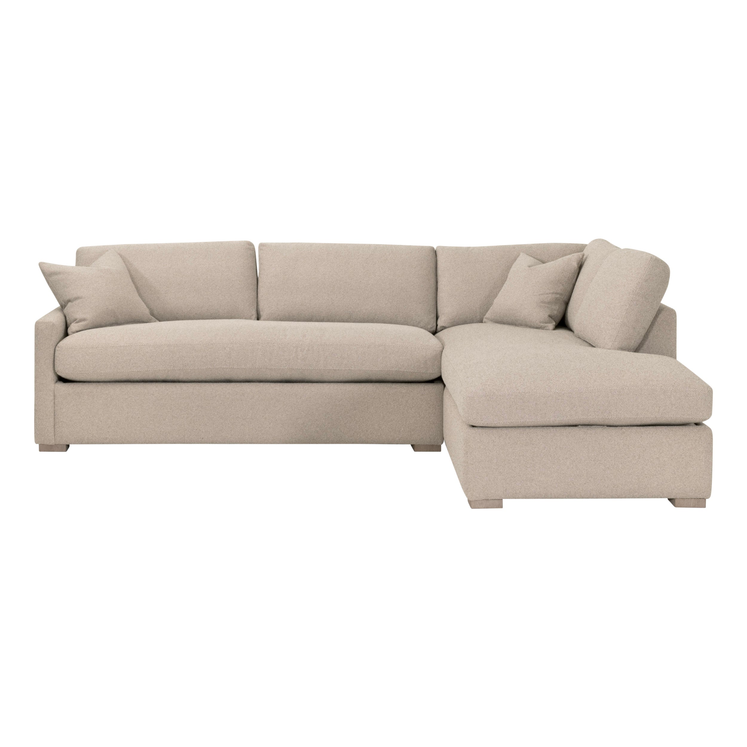 Clara 112" Slim Arm Sleeper Queen Sectional