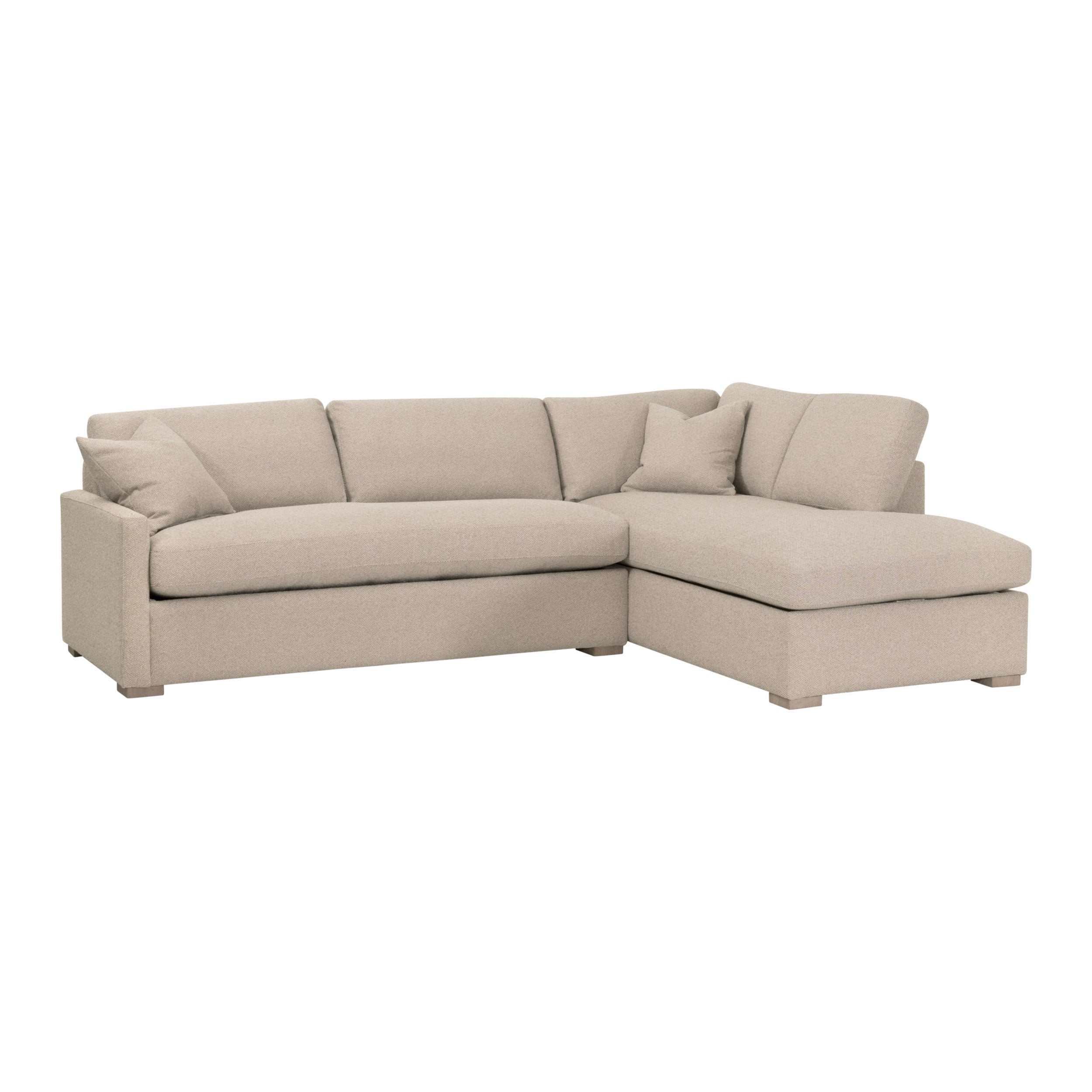 Clara 112" Slim Arm Sleeper Queen Sectional