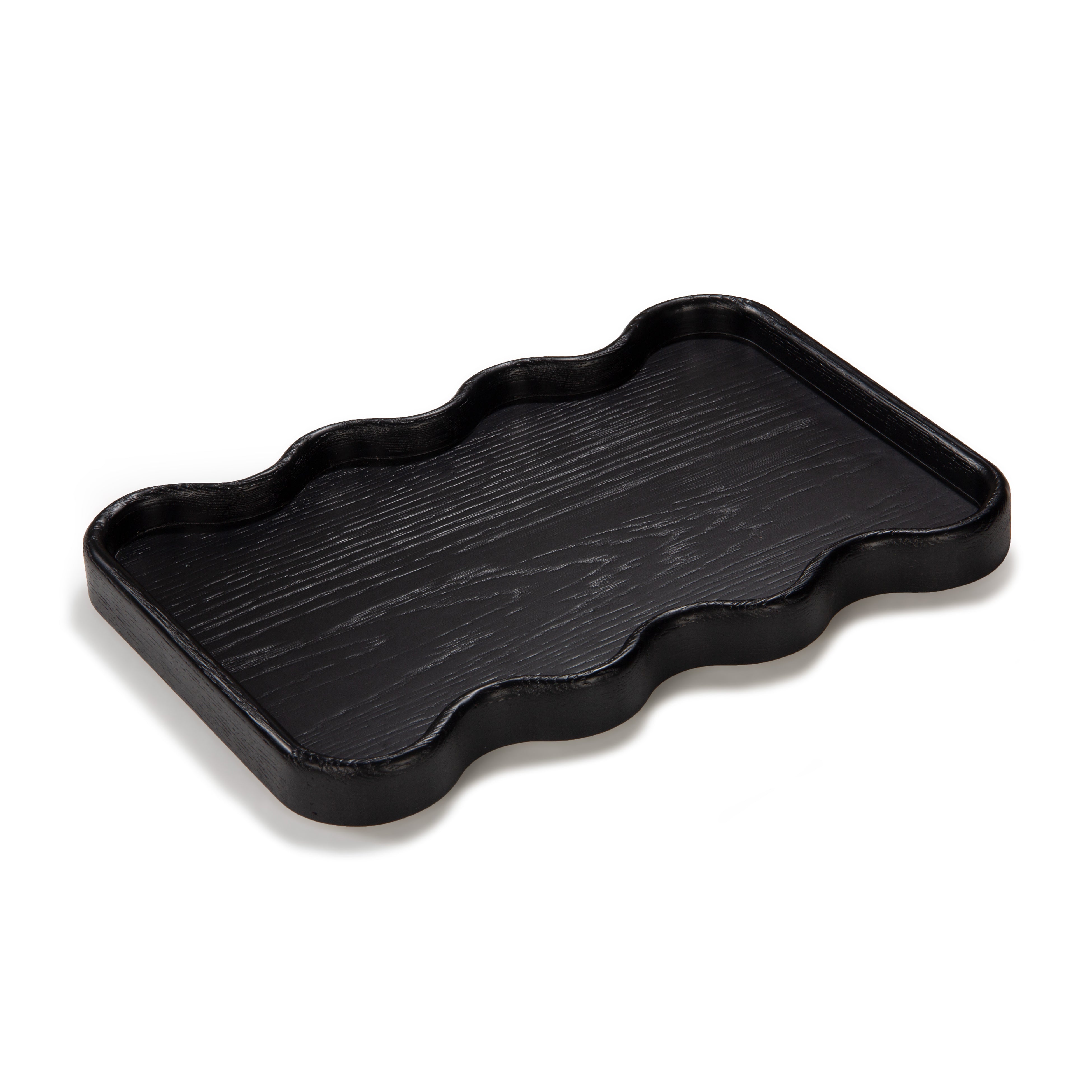 Swirl Oak Tray