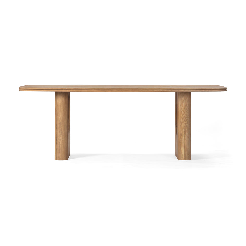 Layered Solid Oak Dining Table