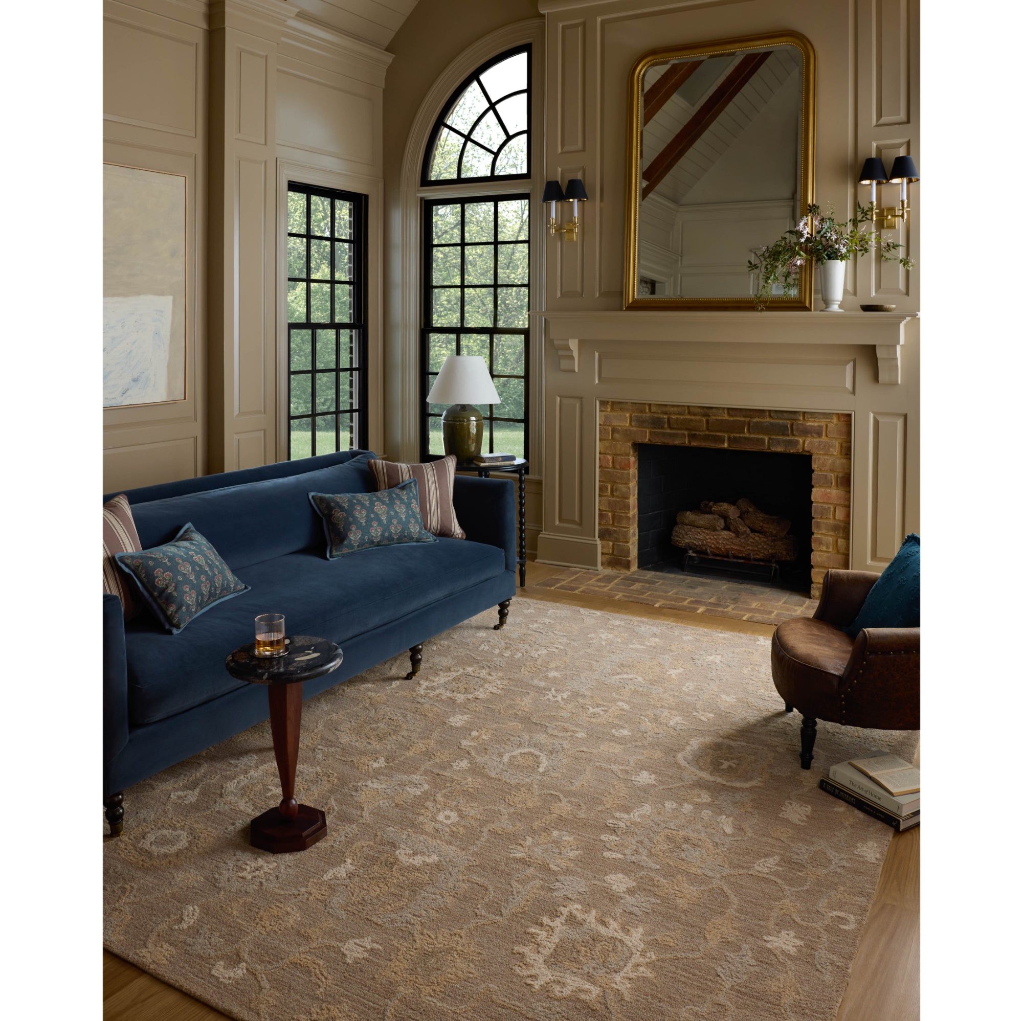 Chris Loves Julia x Loloi Dorothea Bark/Stone Rug