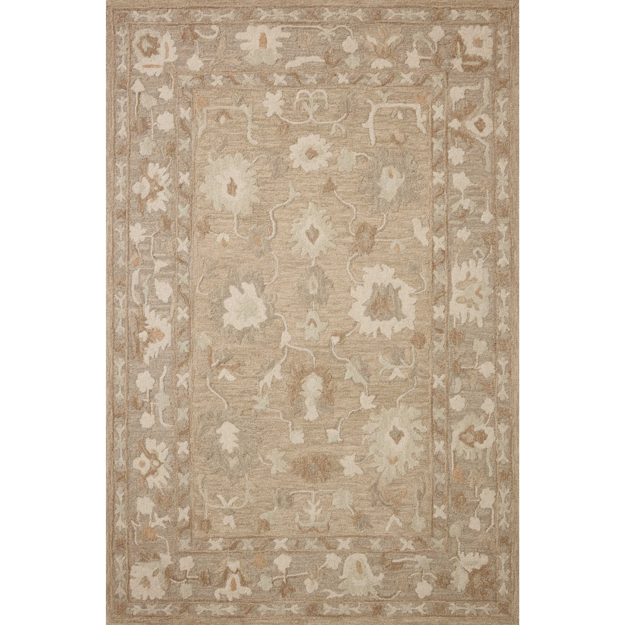 Chris Loves Julia x Loloi Dorothea Khaki/Dove Rug