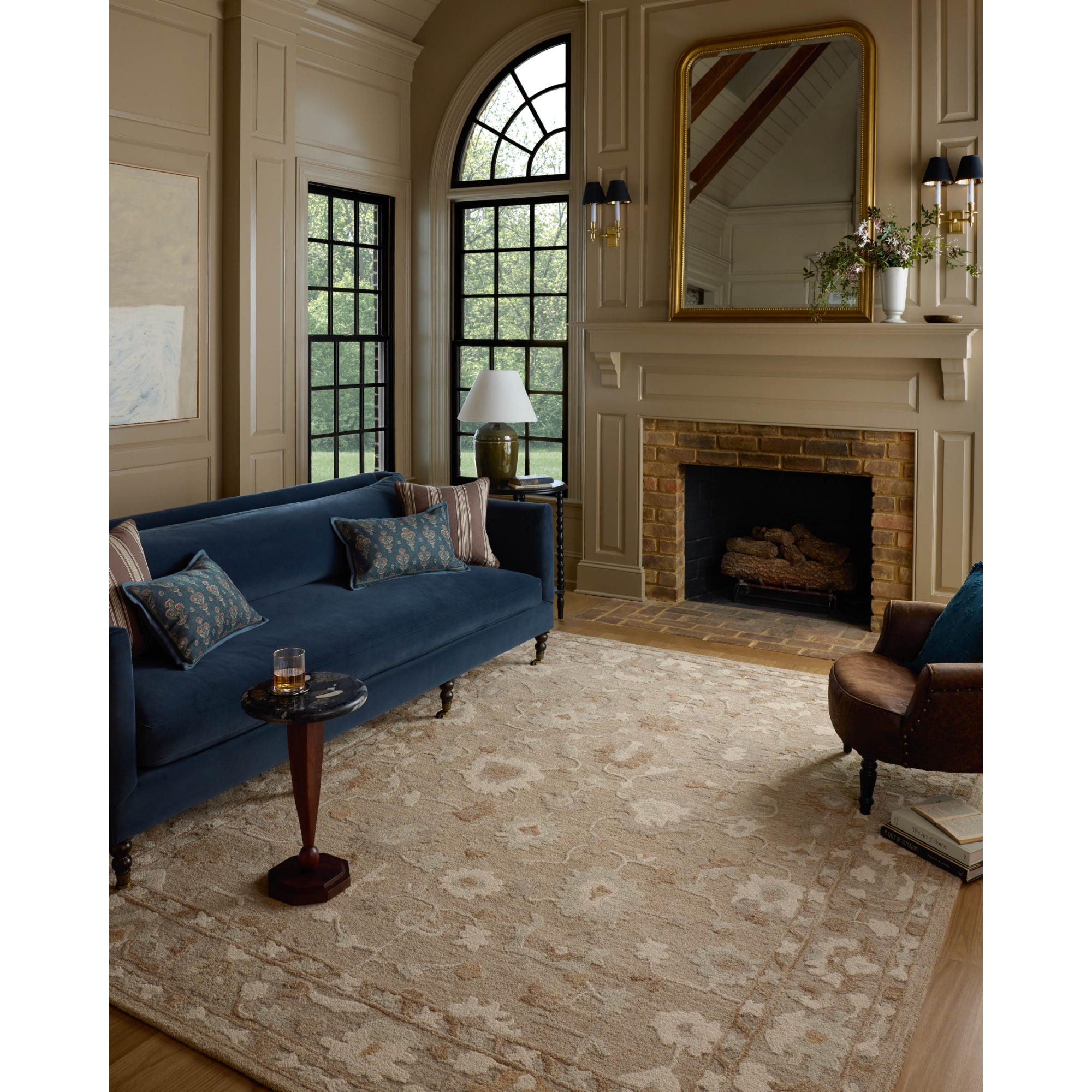 Chris Loves Julia x Loloi Dorothea Khaki/Dove Rug