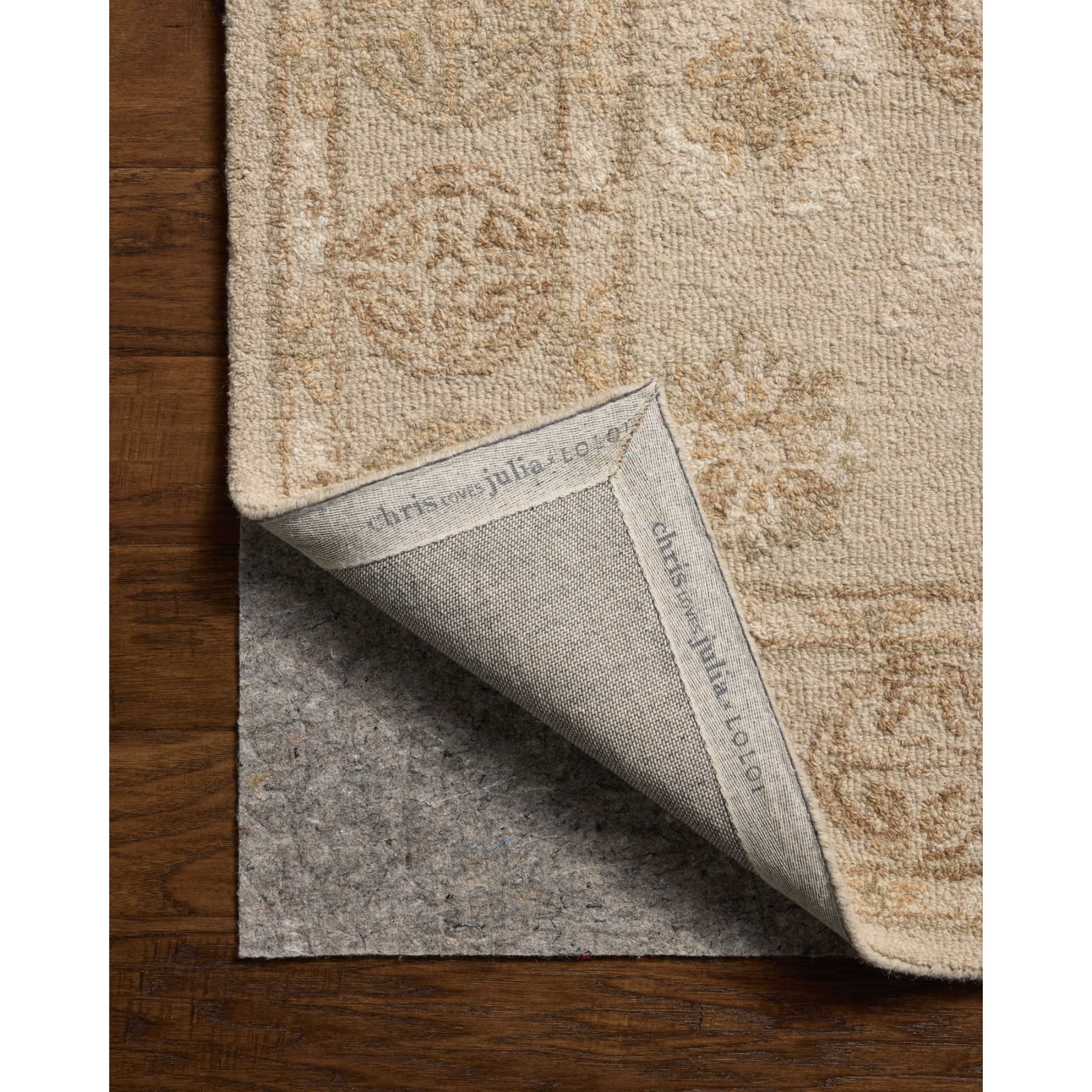 Chris Loves Julia x Loloi Dorothea Dove/Natural Rug