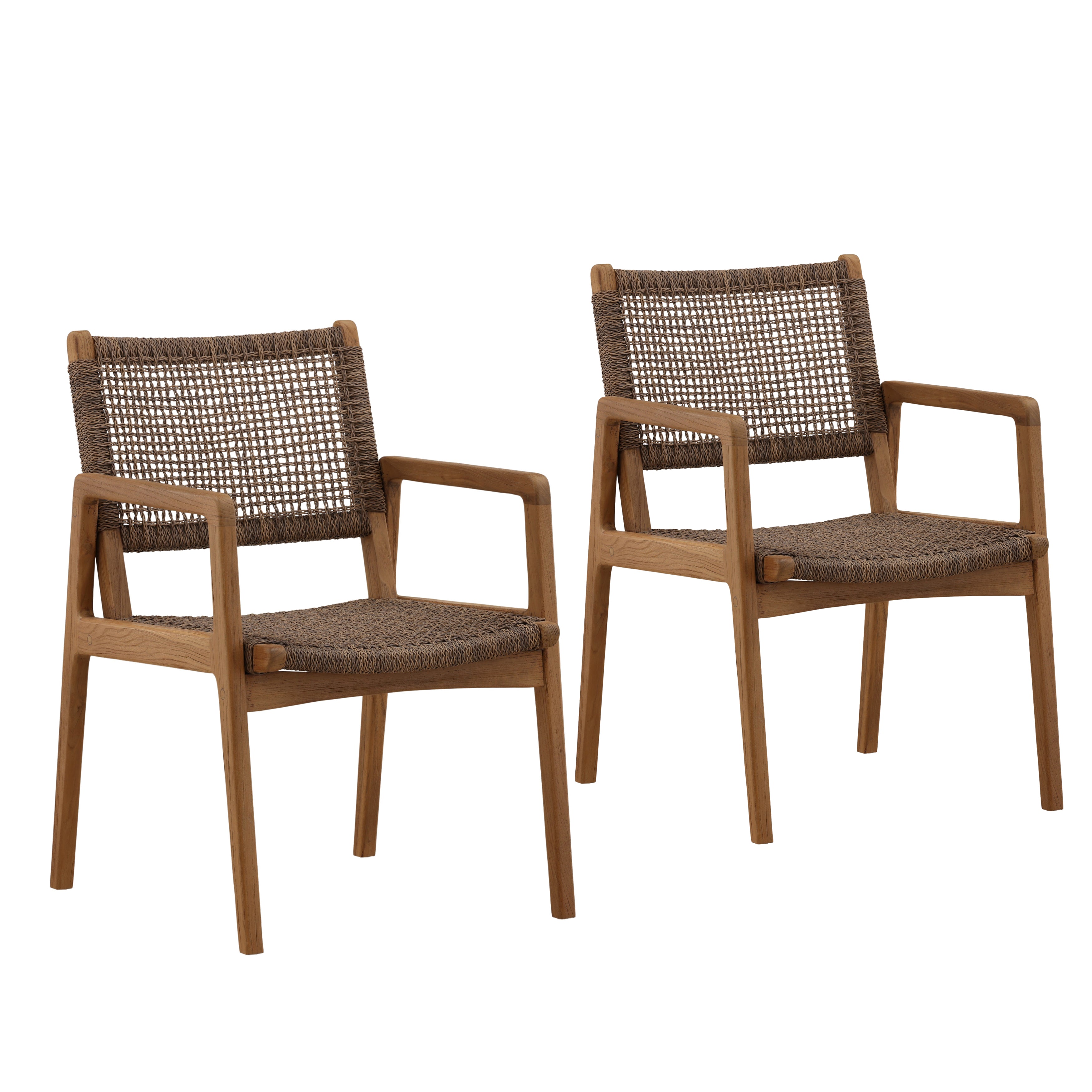 Claiborn Outdoor Dining Chair Light Brown - Set of 2