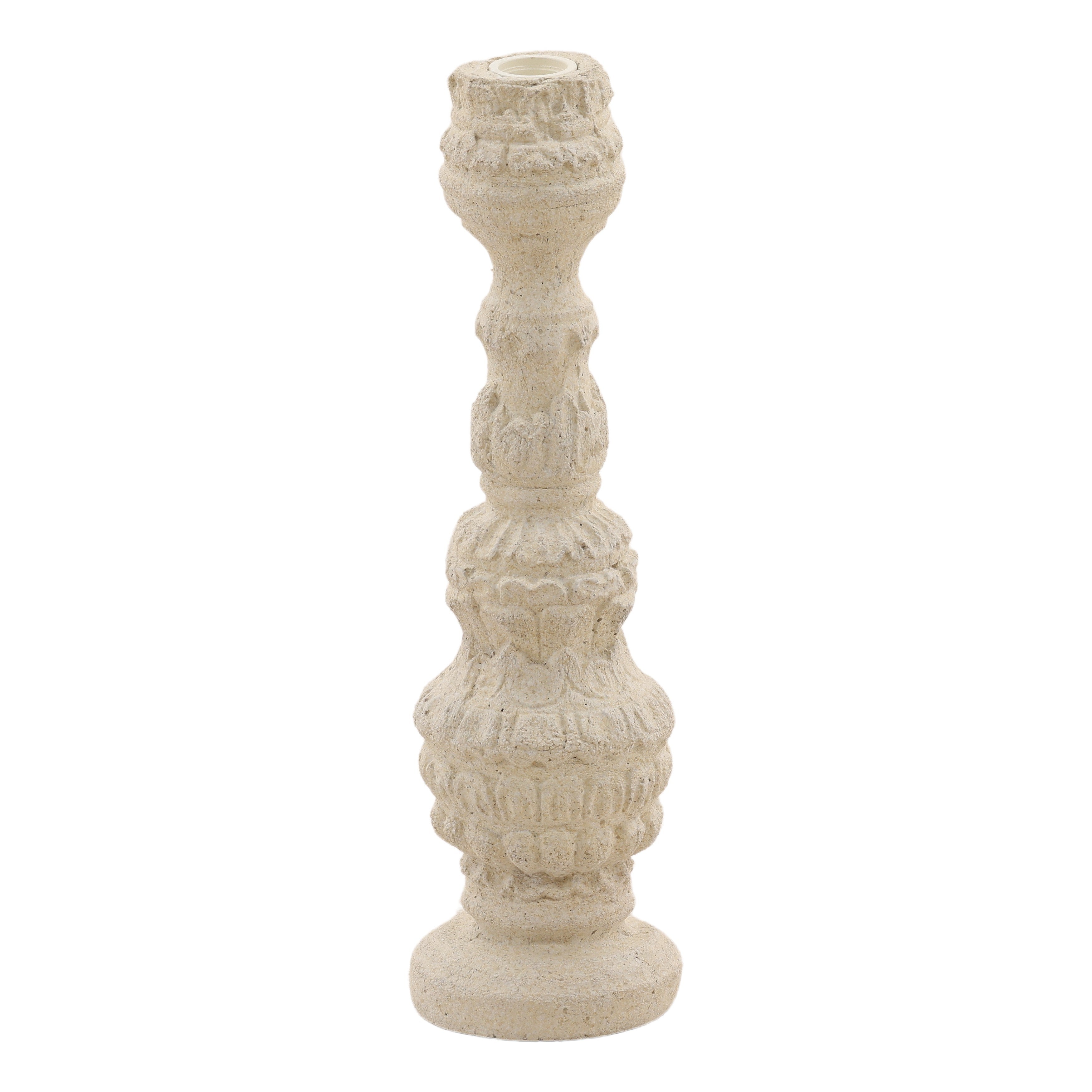 Garrick Large Outdoor Candle Holder - White