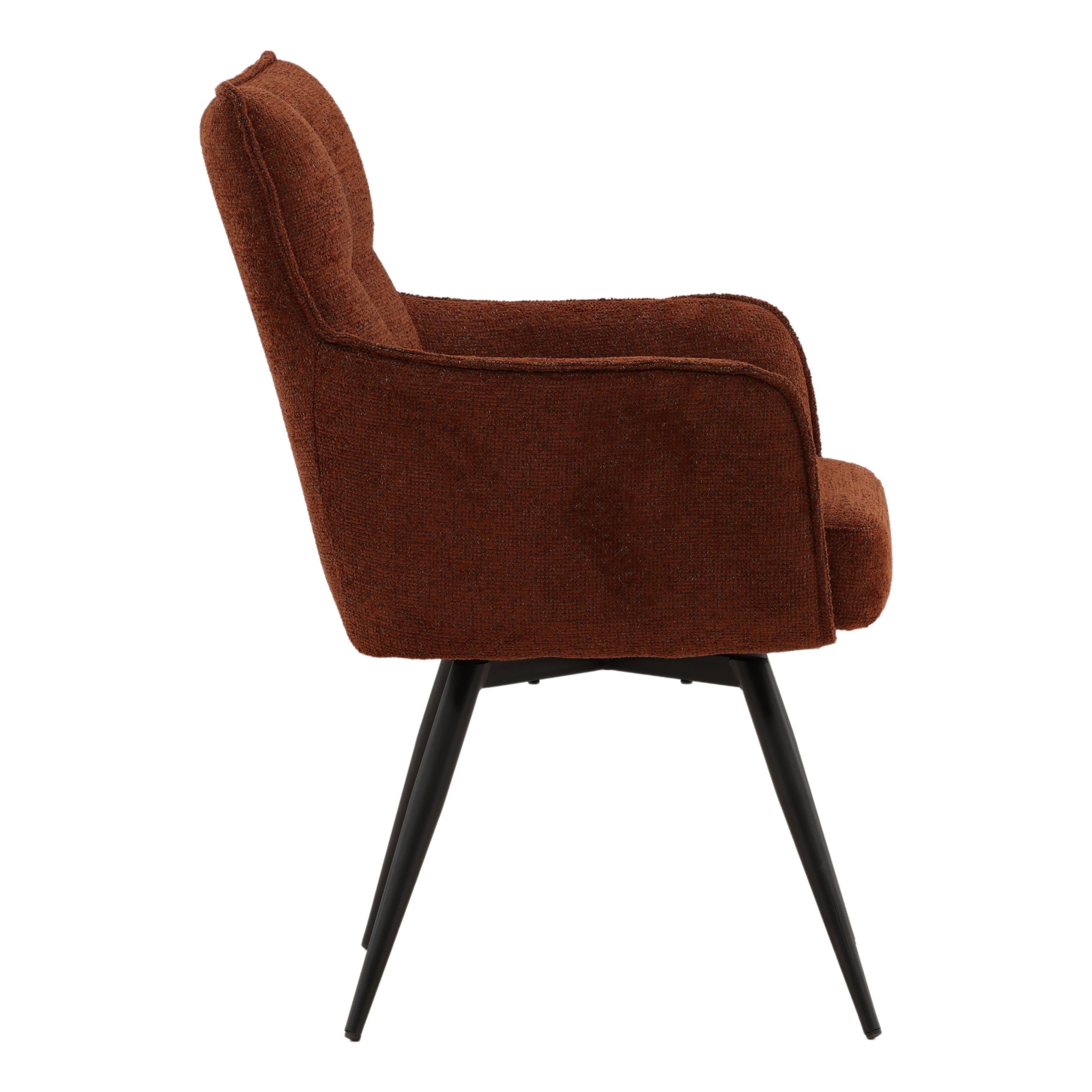 Amandine Swivel Chair - Burgundy