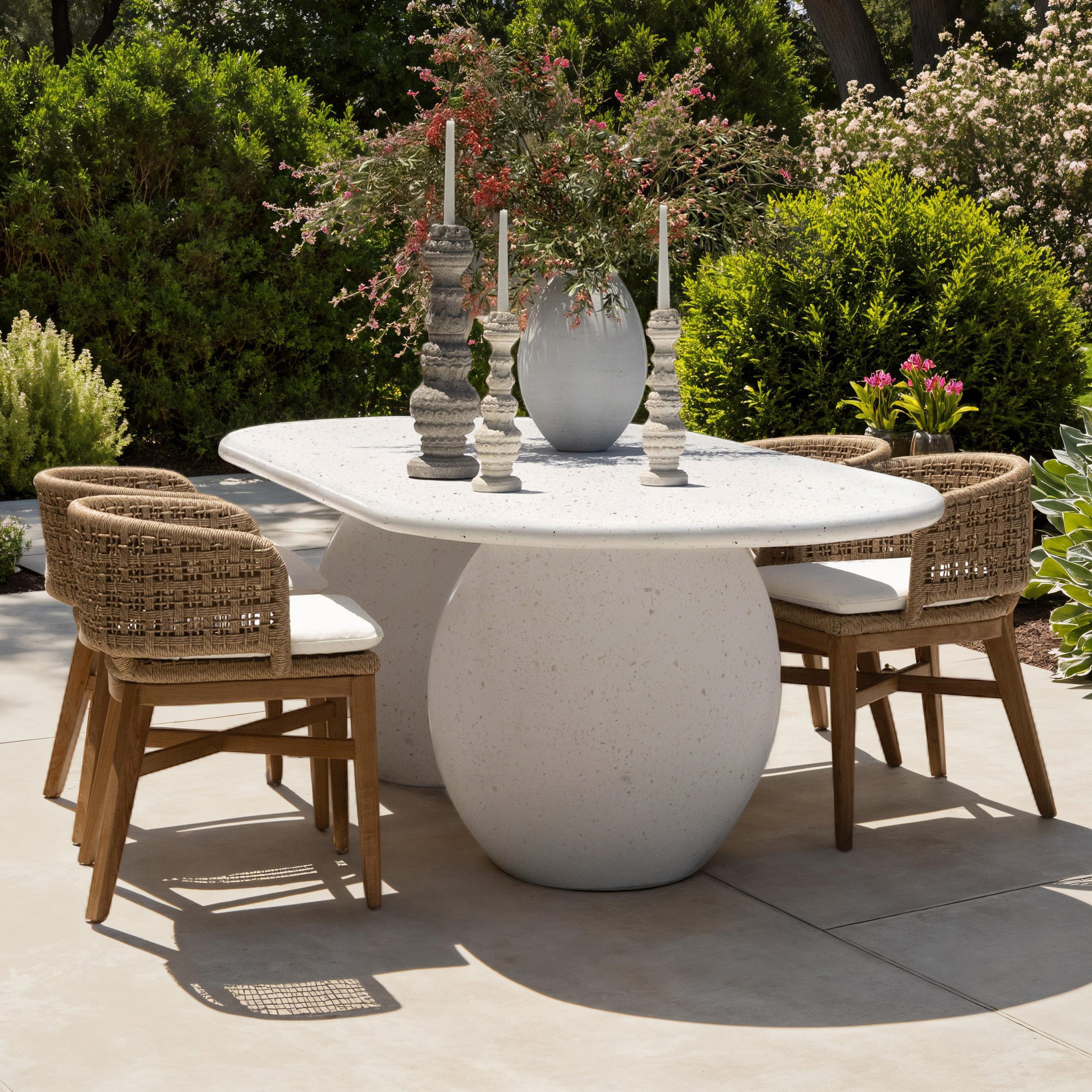Imogene Outdoor Dining Table - Ivory