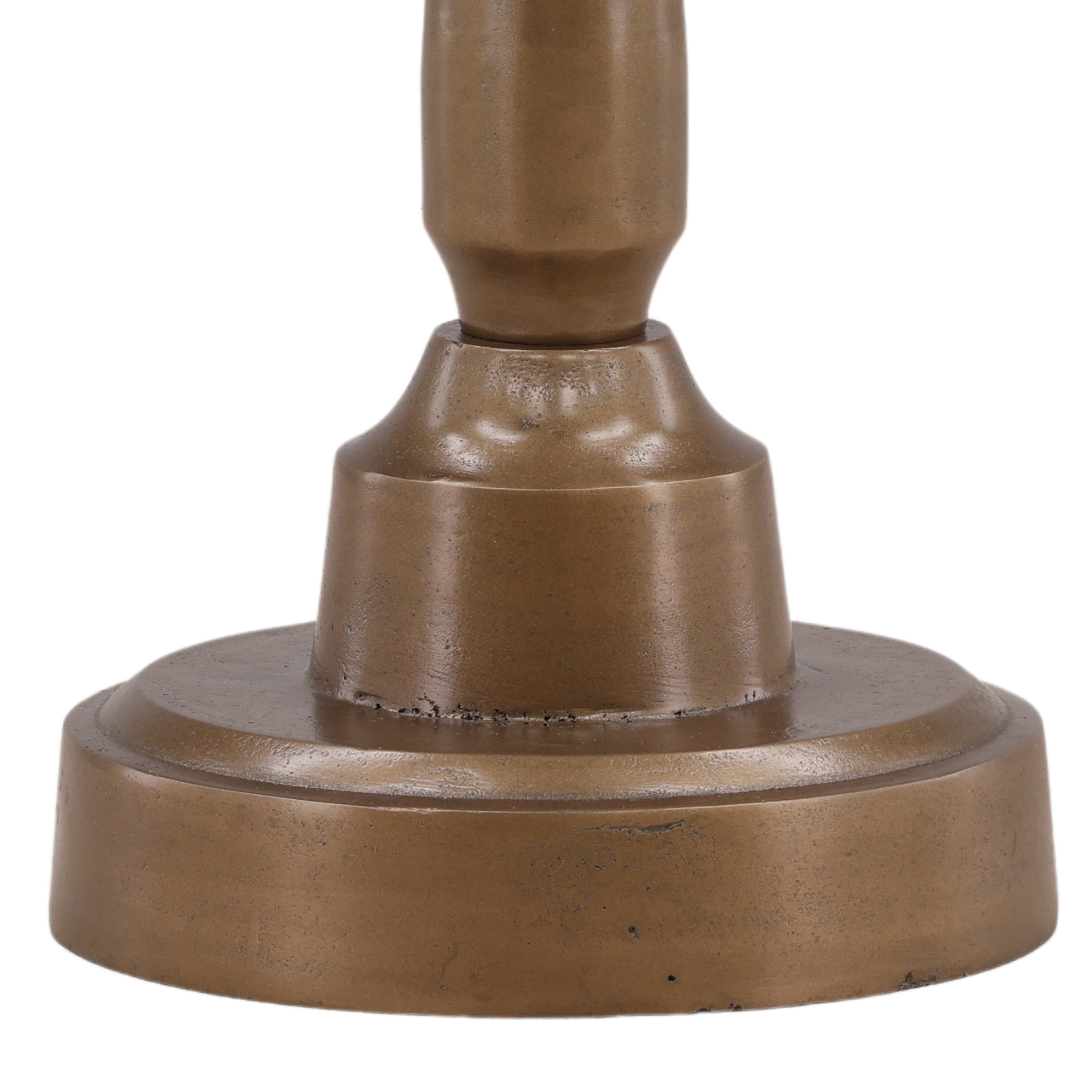 Lowri Large End Table - Antique Brass