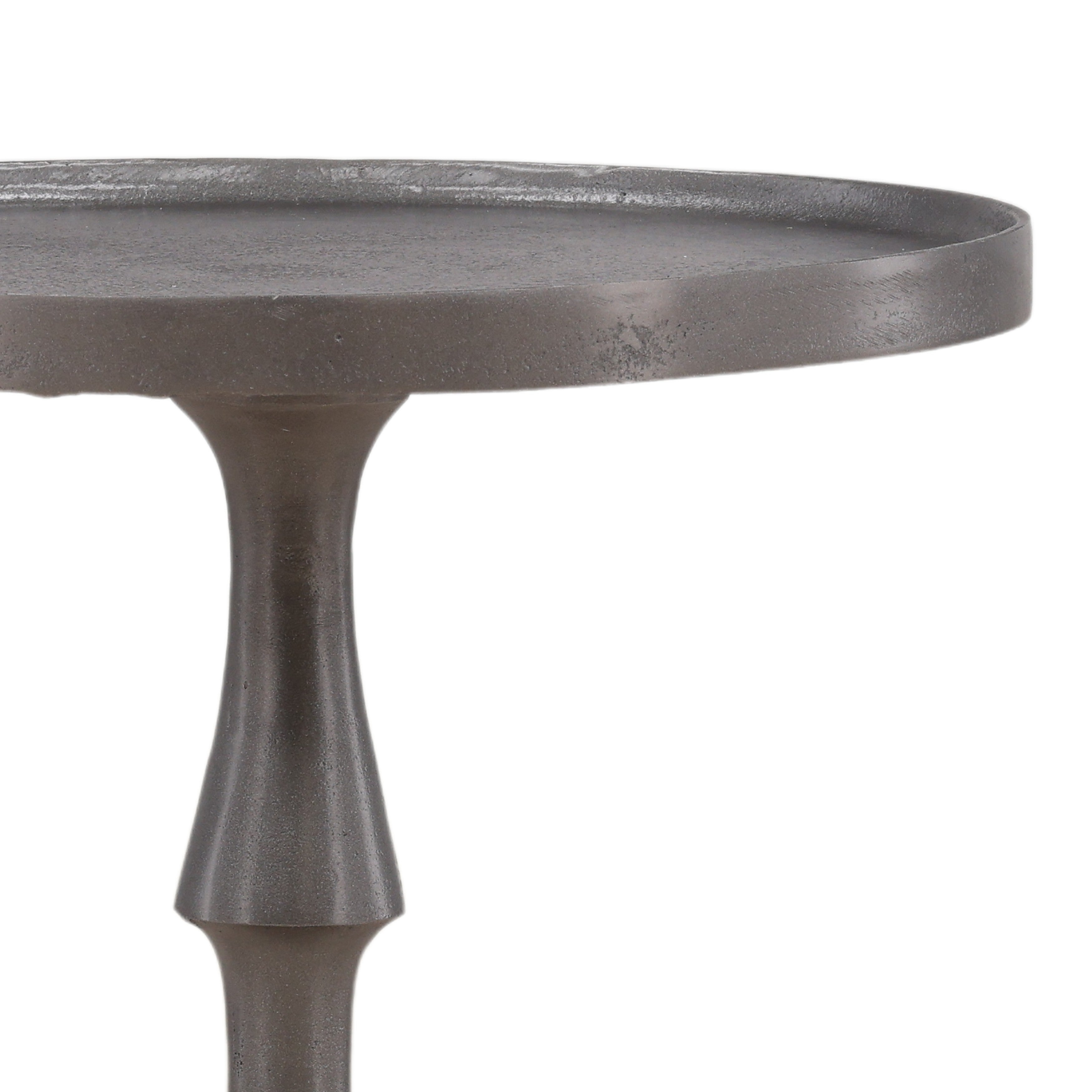 Lowri Small Side Table - Antique Nickel