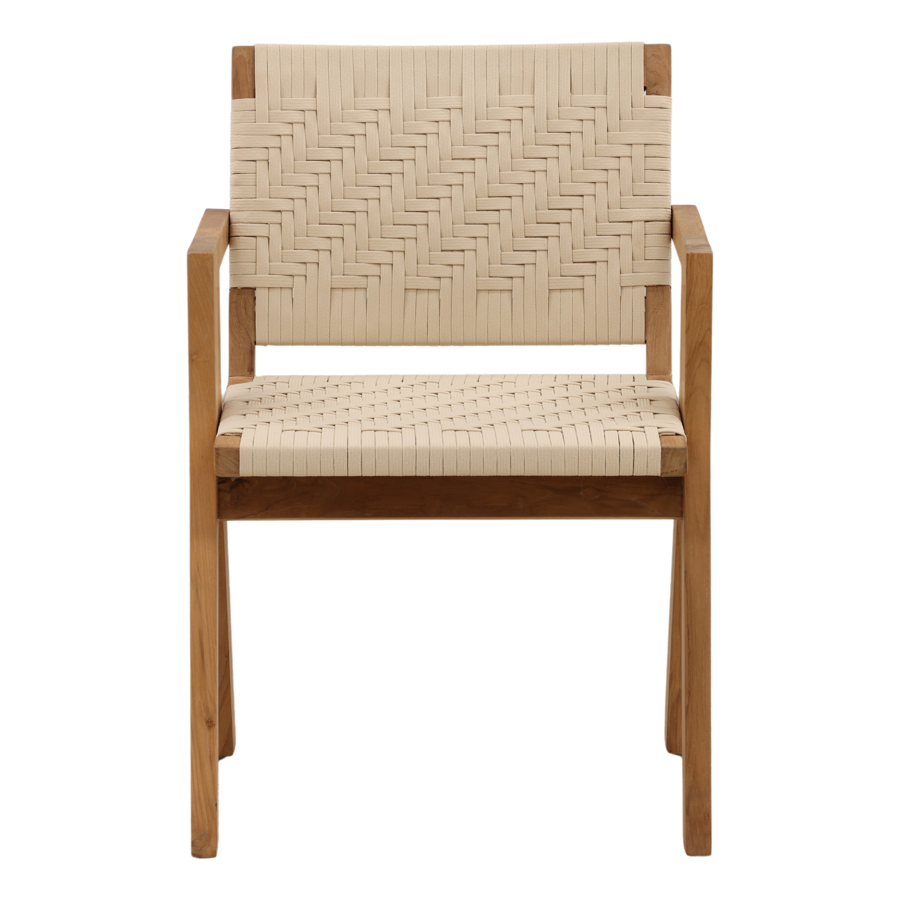 Matvey Outdoor Dining Chair - Cream