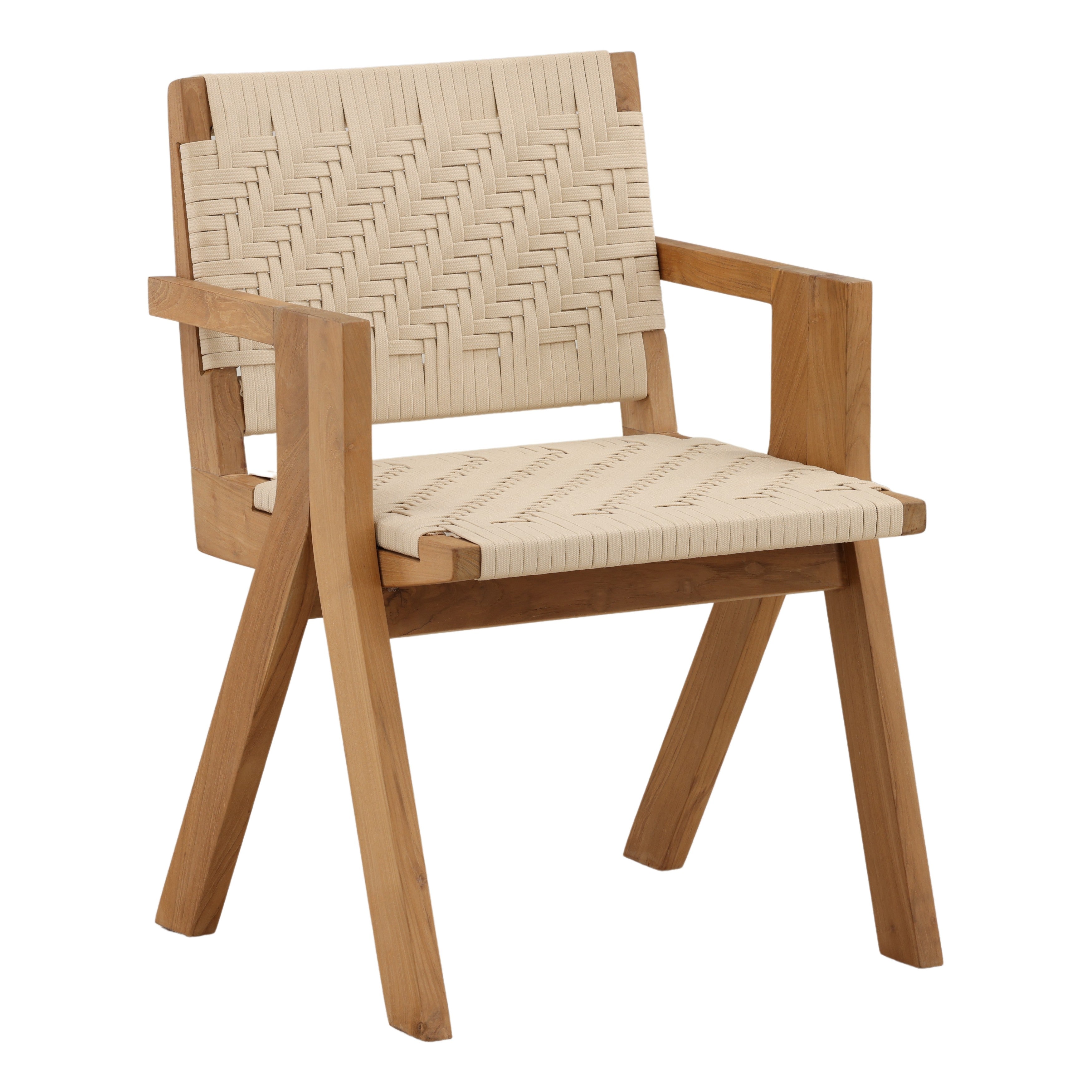 Matvey Outdoor Dining Chair - Cream