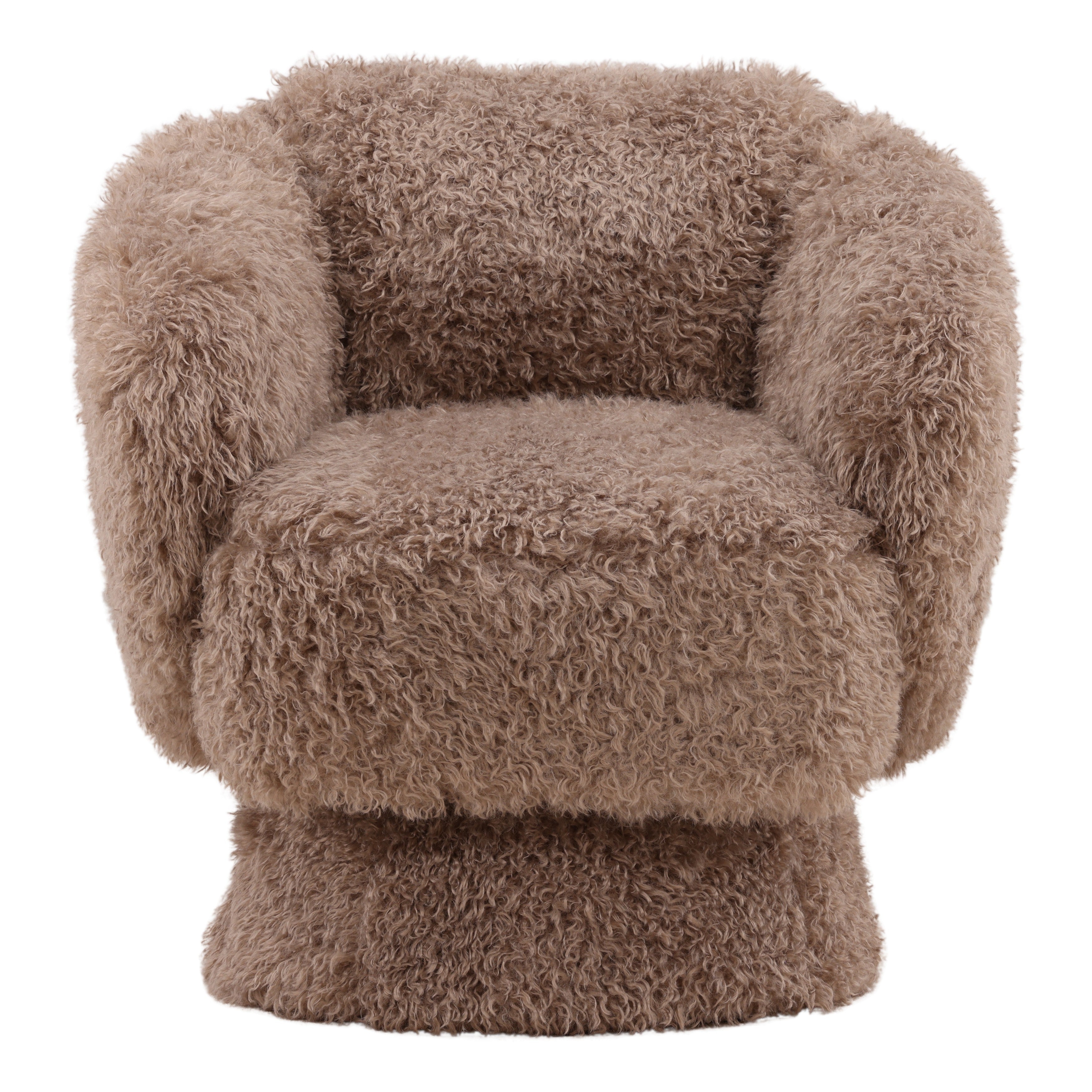 Miriam Swivel Chair - Taupe