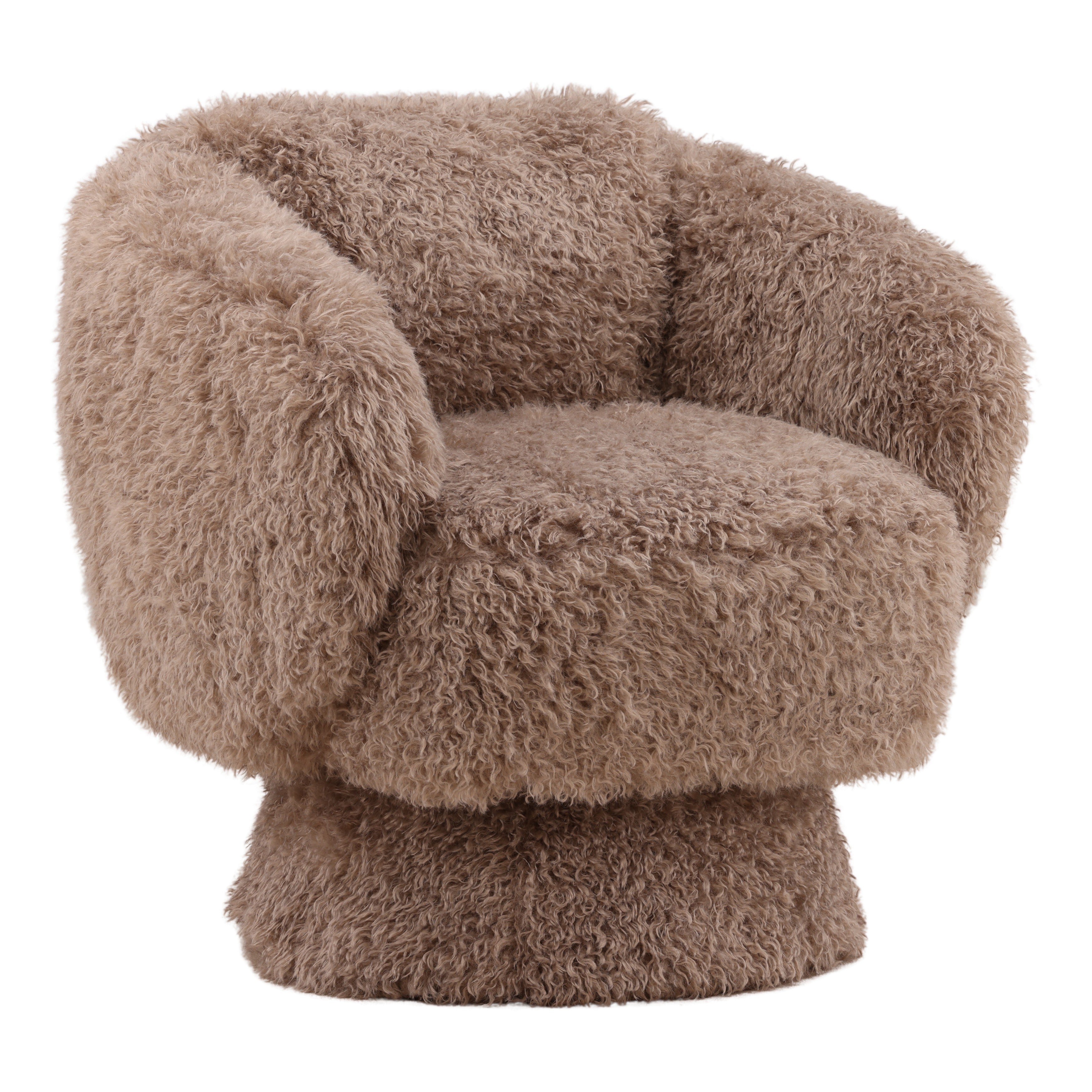 Miriam Swivel Chair - Taupe