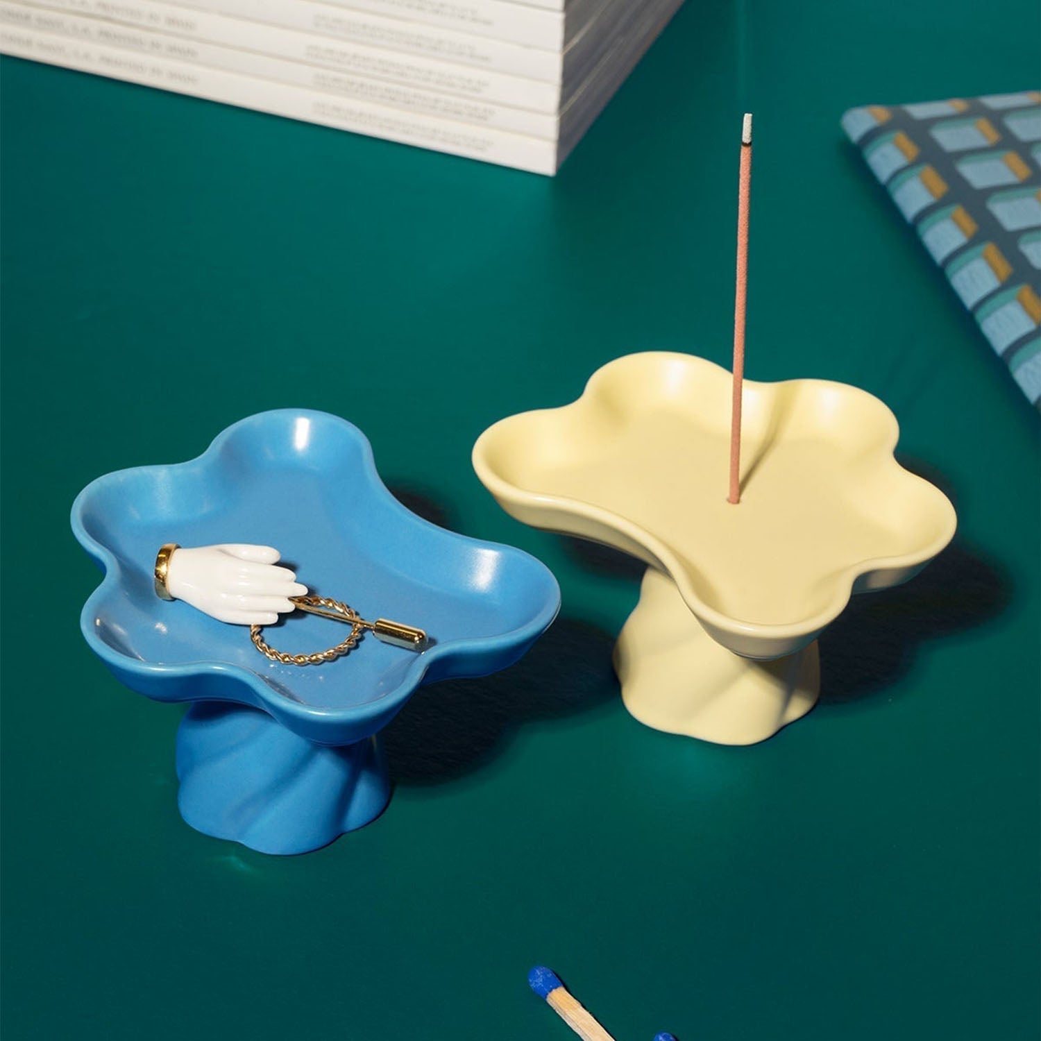 OCTAEVO Templo Incense Holder - Blue