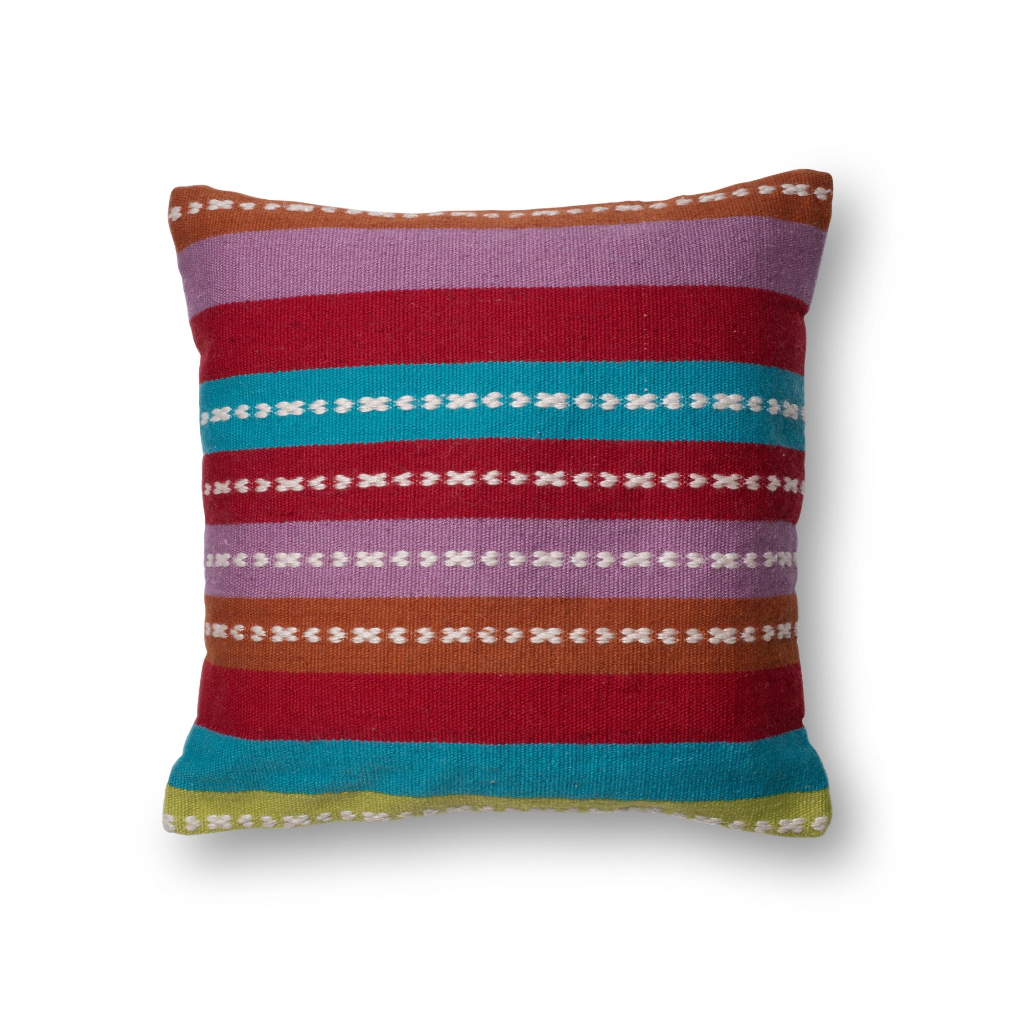 Loloi P0212 Multi 22" x 22" Cover with Down Pillow