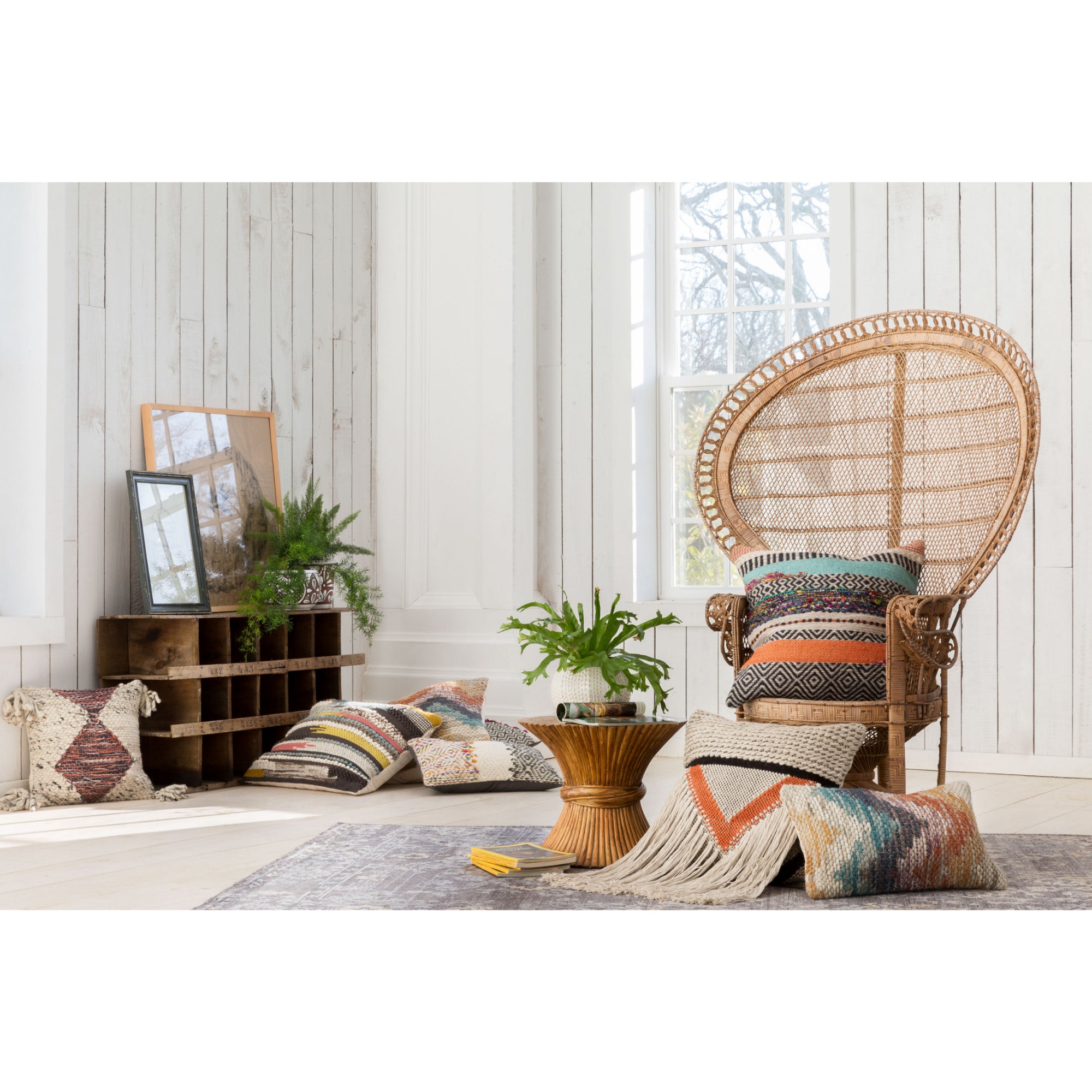 Loloi P0282 Multi 13" x 21" Cover with Down Pillow