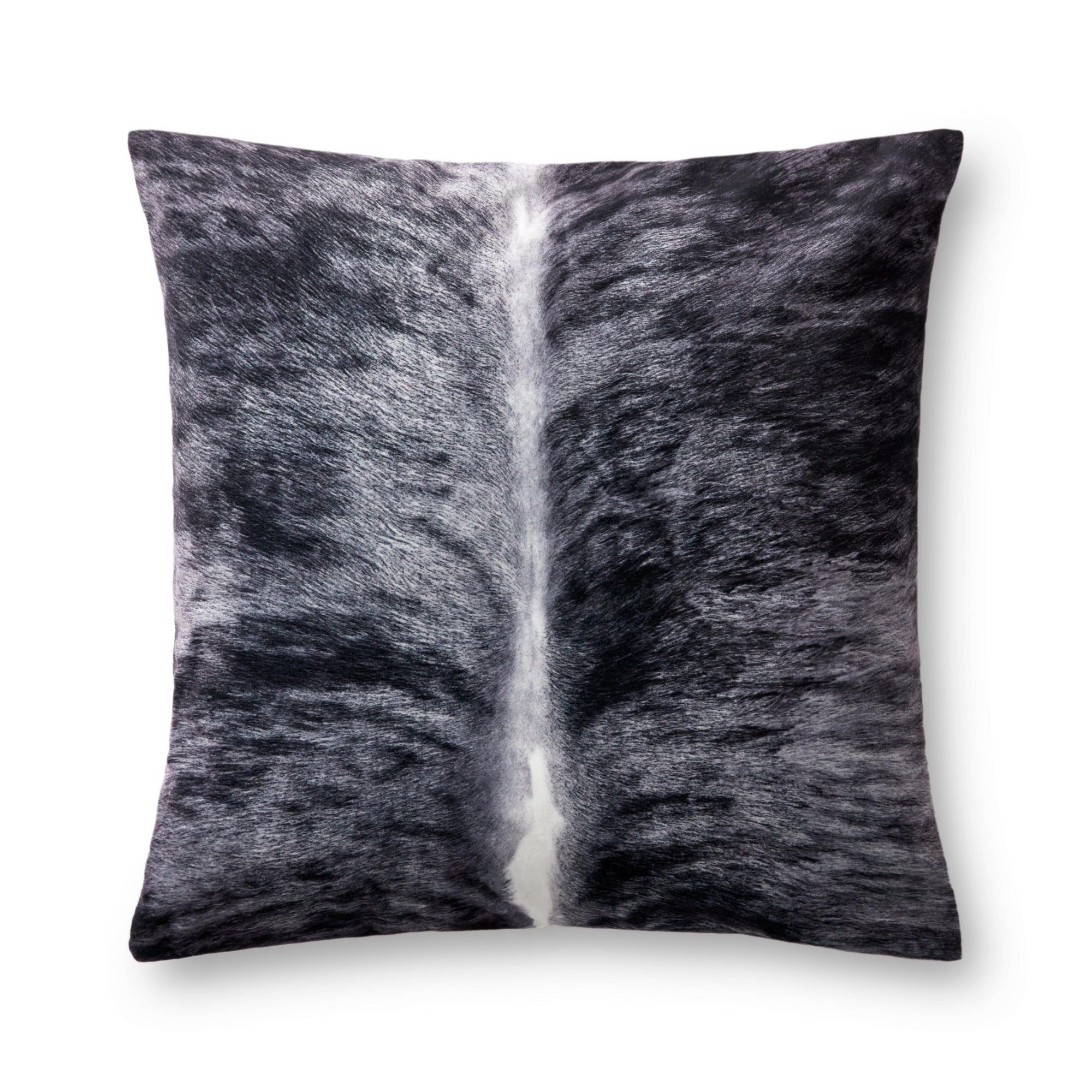Loloi P0979 Charcoal 22" x 22" Cover with Down Pillow