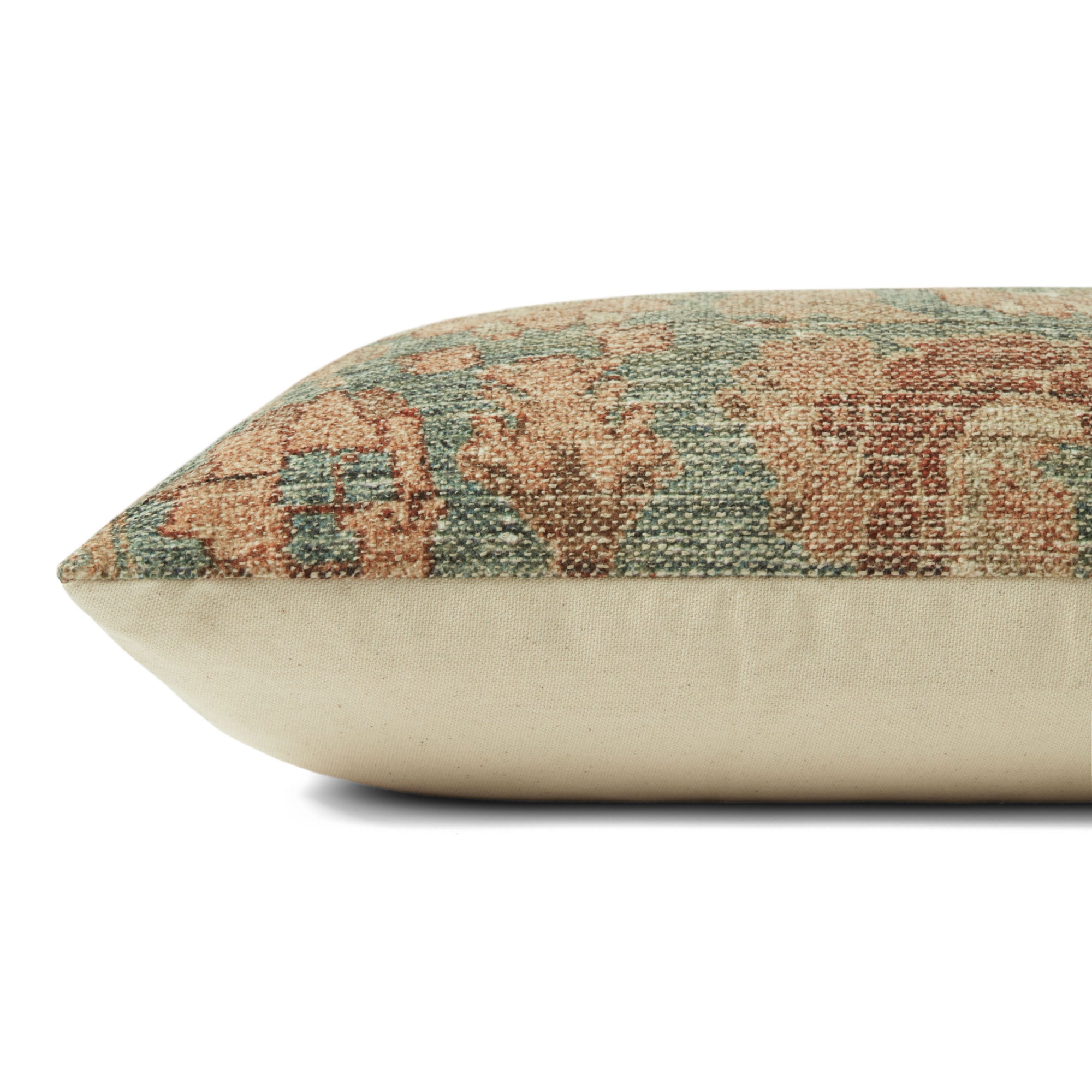 Angela Rose x Loloi Clay Teal/Terracotta 13'' x 21'' Cover with Down Pillow