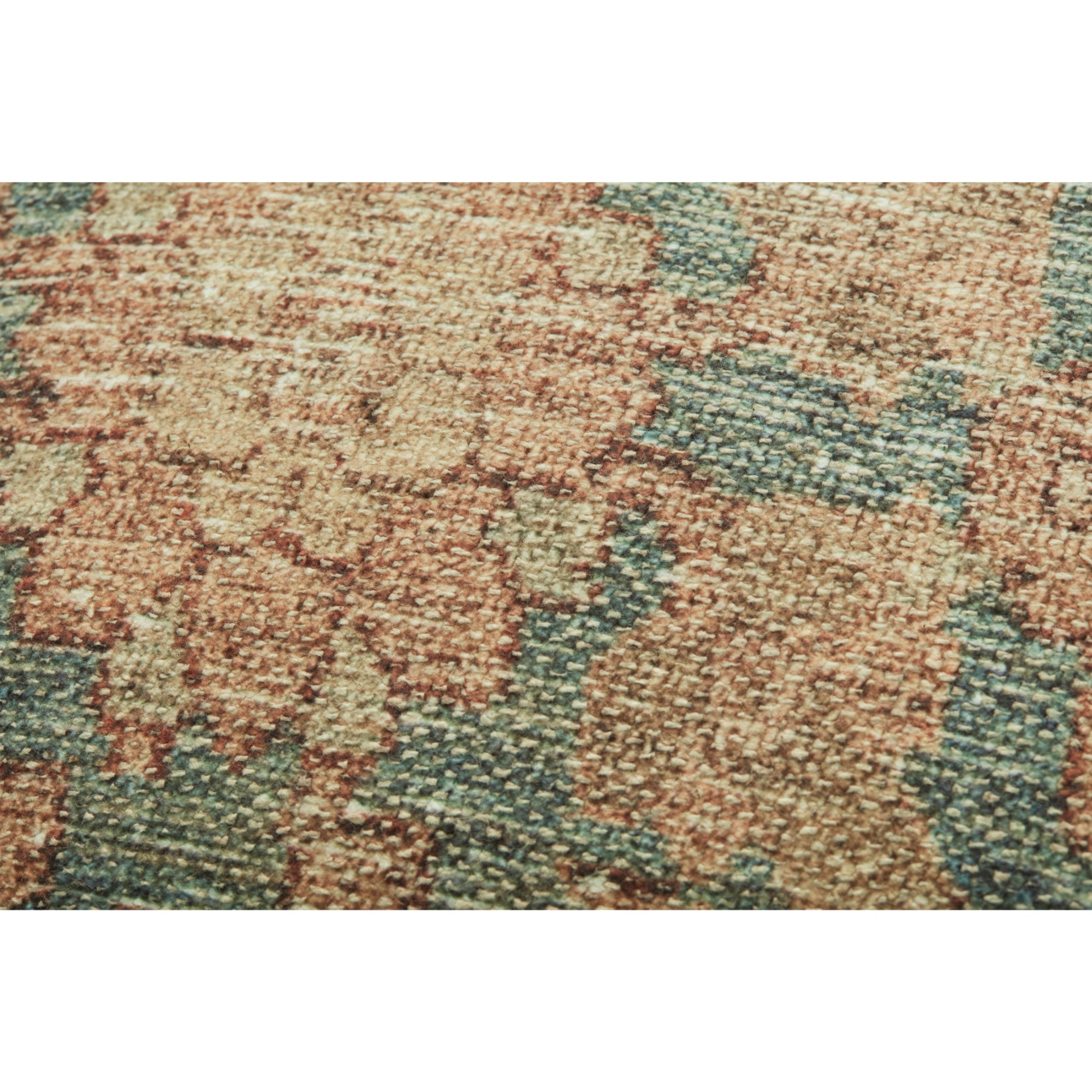 Angela Rose x Loloi Clay Teal/Terracotta 13'' x 21'' Cover with Down Pillow