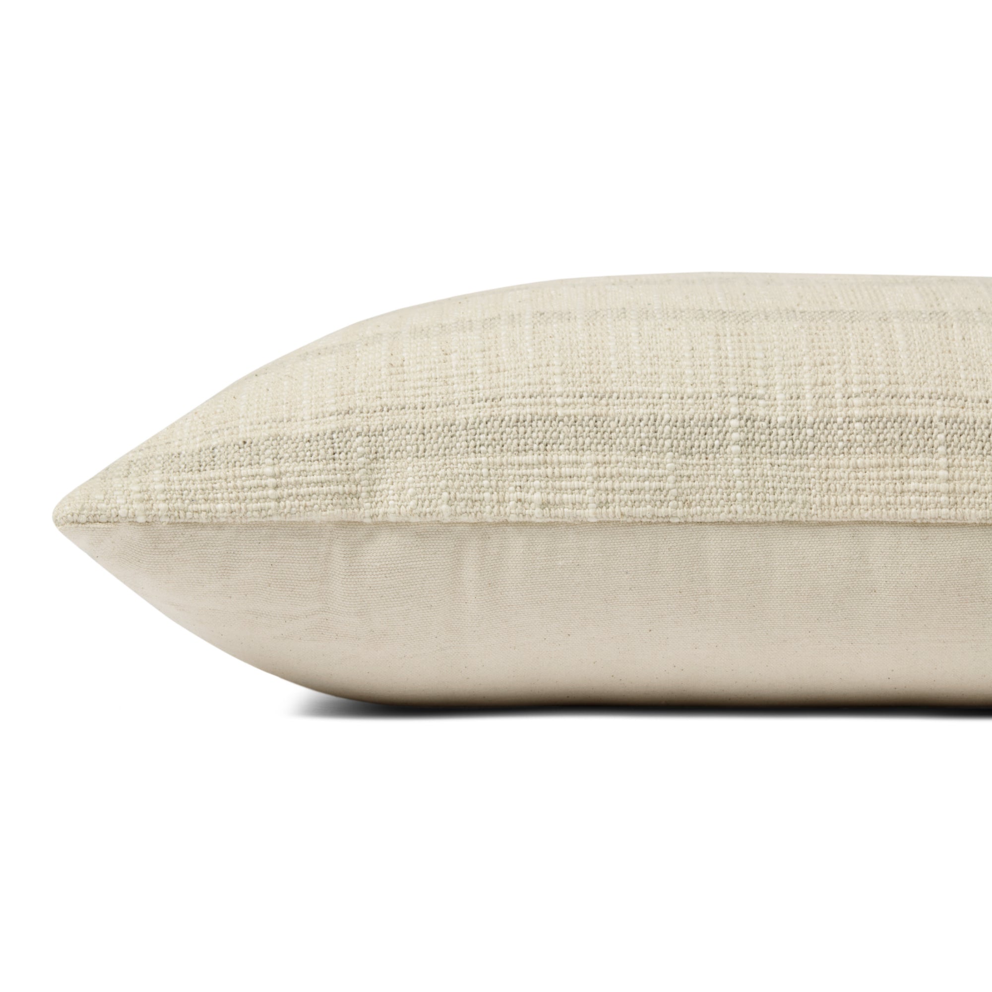 Angela Rose x Loloi Joshua Ivory/Grey 18'' x 18'' Cover with Down Pillow