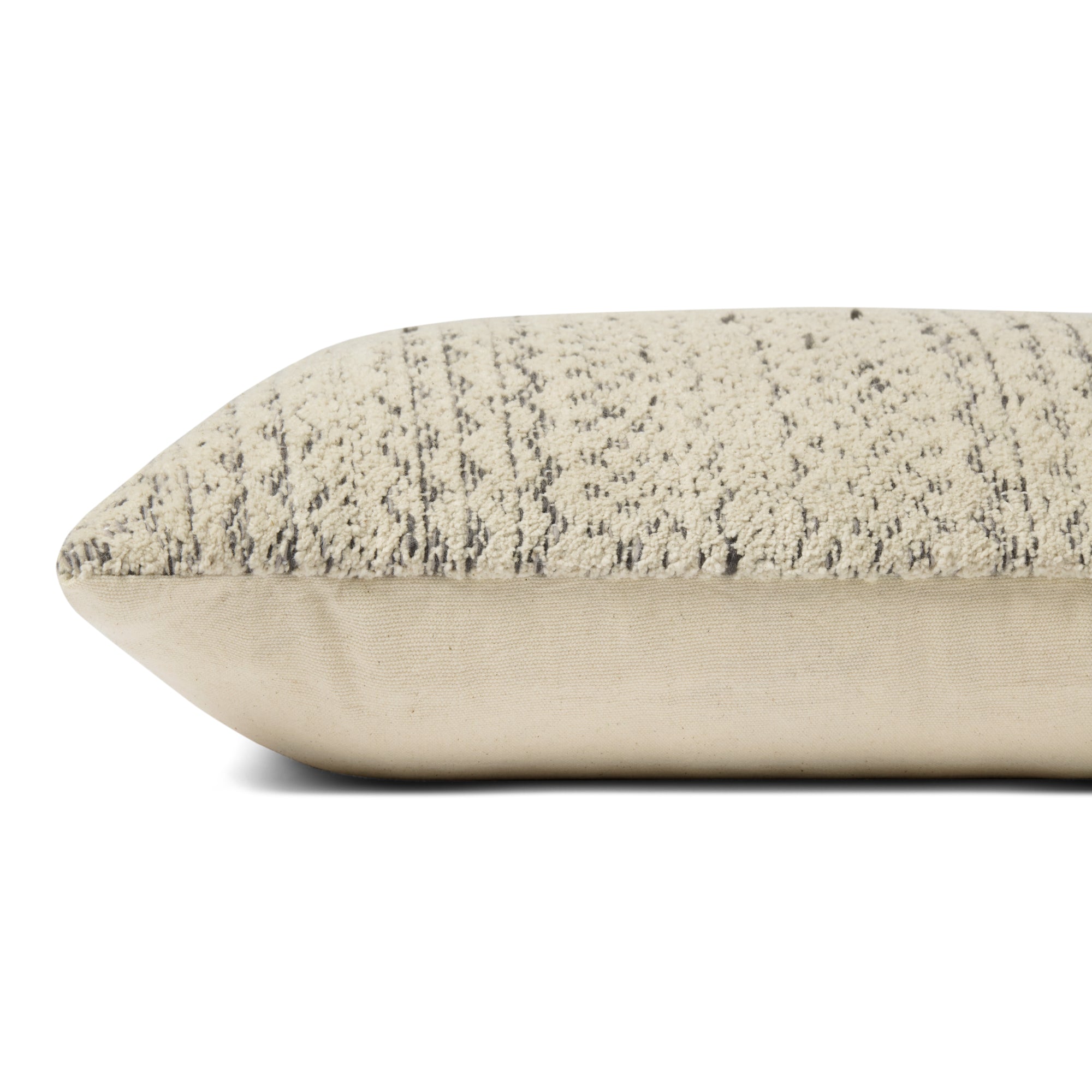 Angela Rose x Loloi Gloaming Charcoal/Ivory 18'' x 18'' Cover with Down Pillow