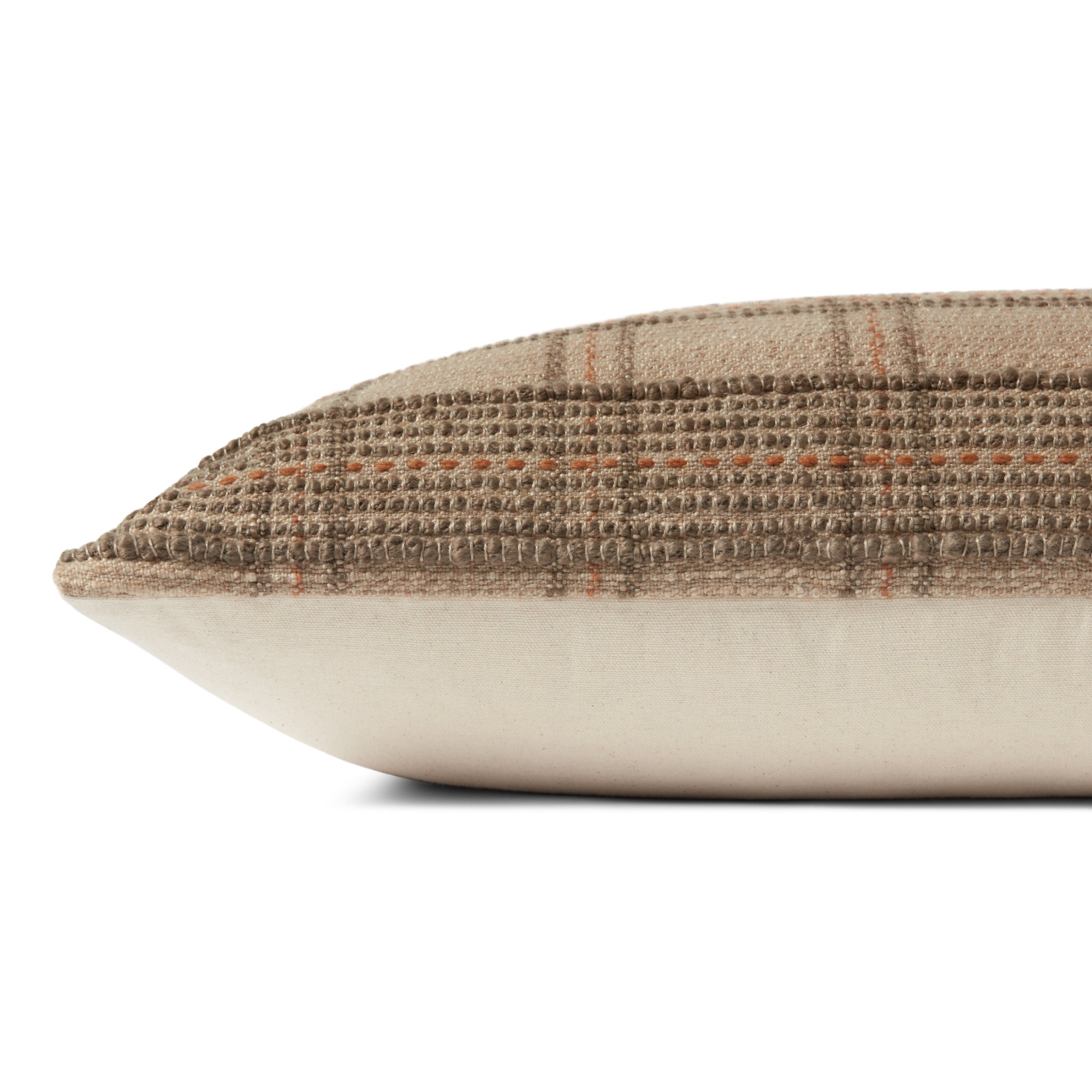 Angela Rose x Loloi Calista PAR0018 Tan/Terracotta 16'' x 26'' Cover with Down Pillow