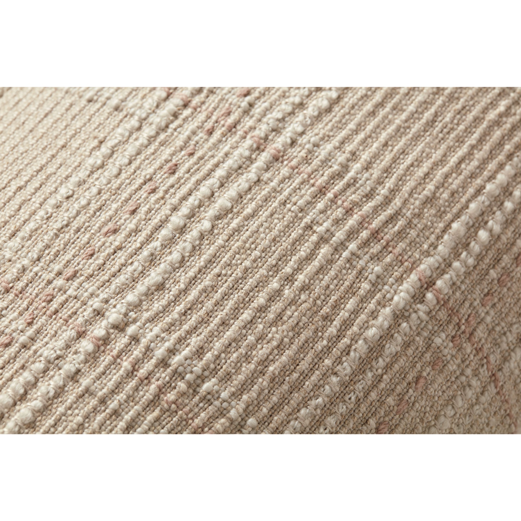 Angela Rose x Loloi Calista PAR0019 Ivory/Blush 13'' x 35'' Cover with Down Pillow