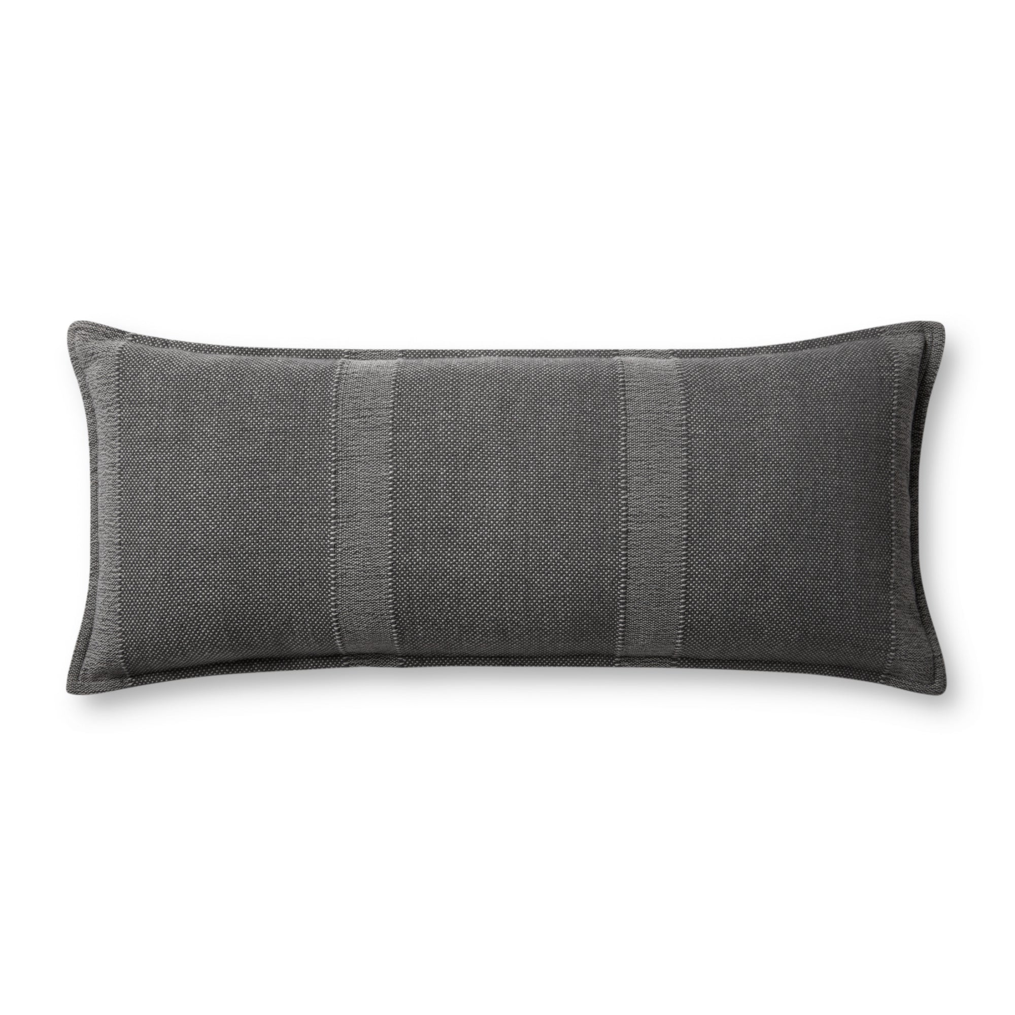 Angela Rose x Loloi Nadine PAR0021 Slate 13'' x 35'' Cover with Down Pillow