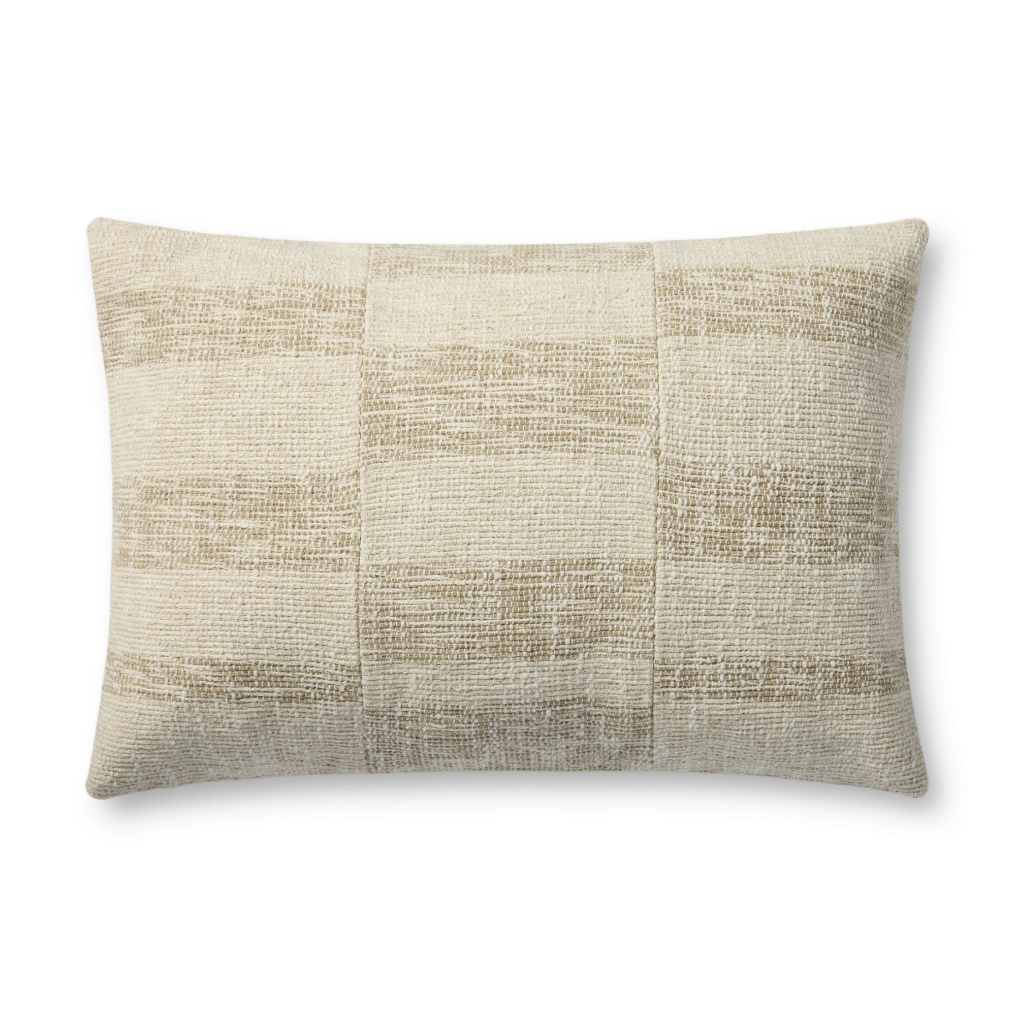 Brigette Romanek PBR0007 Beige/Natural 16'' x 26'' Cover with Down Pillow