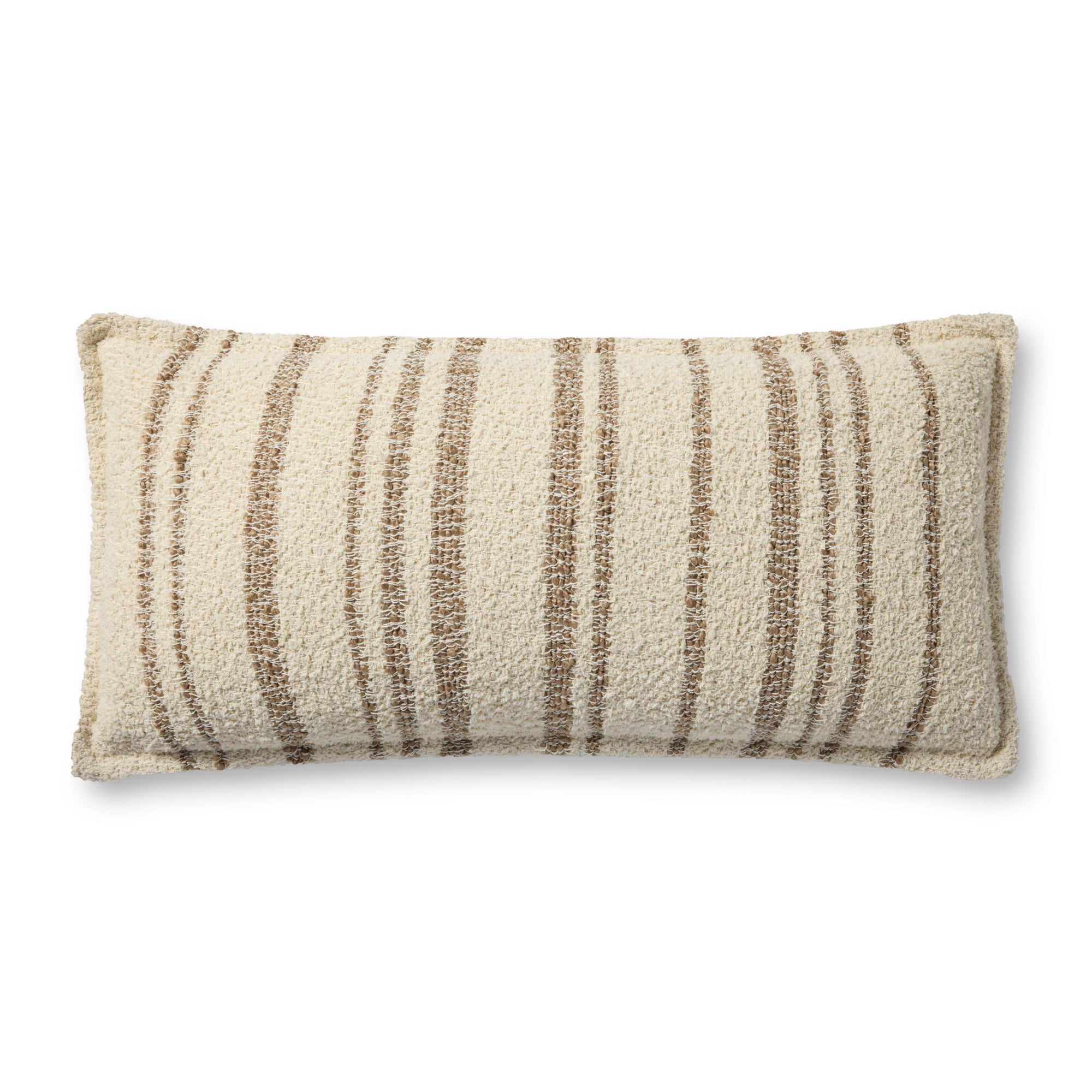 Brigette Romanek PBR0011 Natural/Tan 12'' x 27'' Cover with Down Pillow