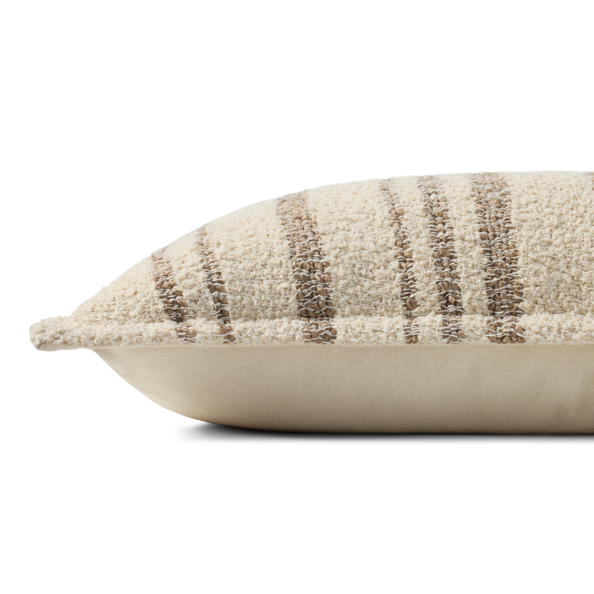 Brigette Romanek PBR0011 Natural/Tan 12'' x 27'' Cover with Down Pillow
