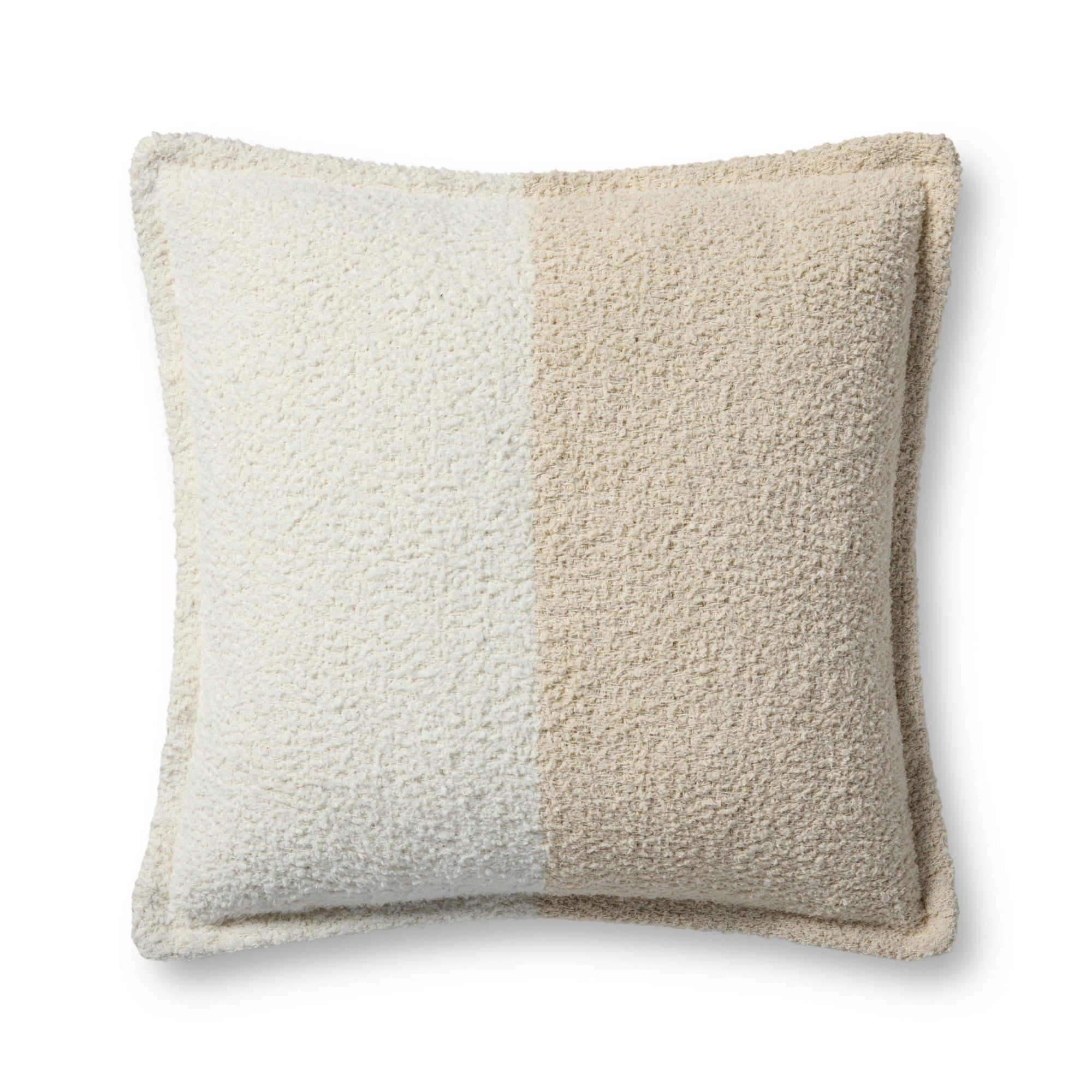 Brigette Romanek PBR0013 Ivory/Natural 18'' x 18'' Cover with Down Pillow