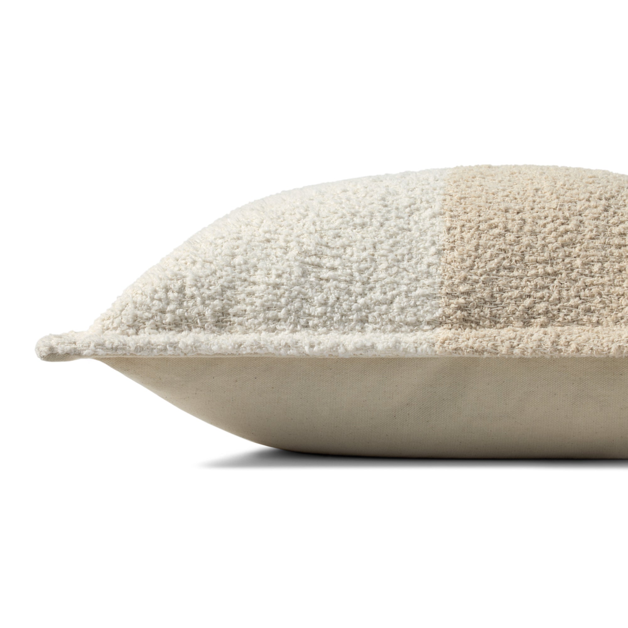 Brigette Romanek PBR0013 Ivory/Natural 18'' x 18'' Cover with Down Pillow