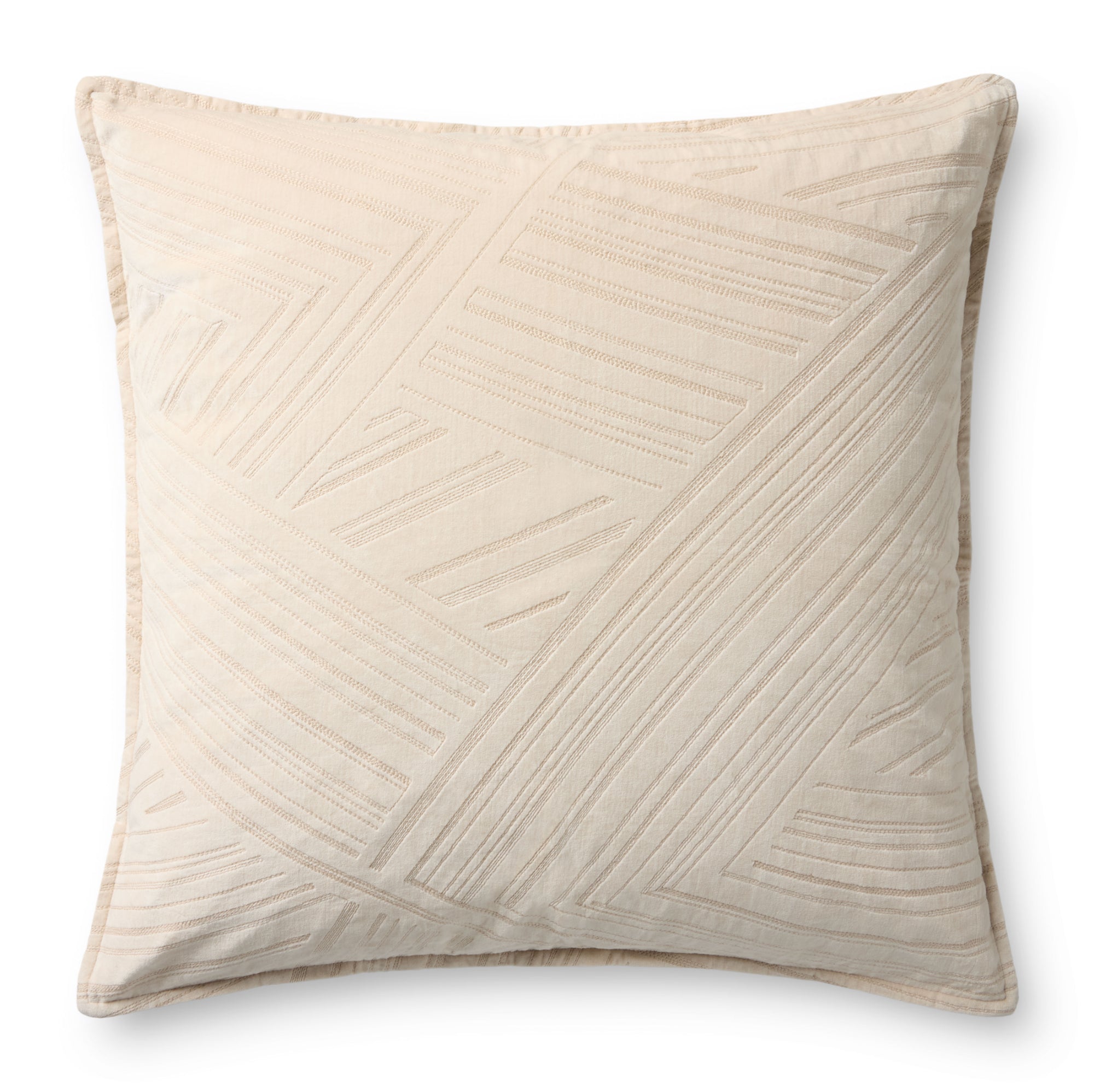 Brigette Romanek x Loloi PBR0021 26" x 26" Cover with Down Pillow