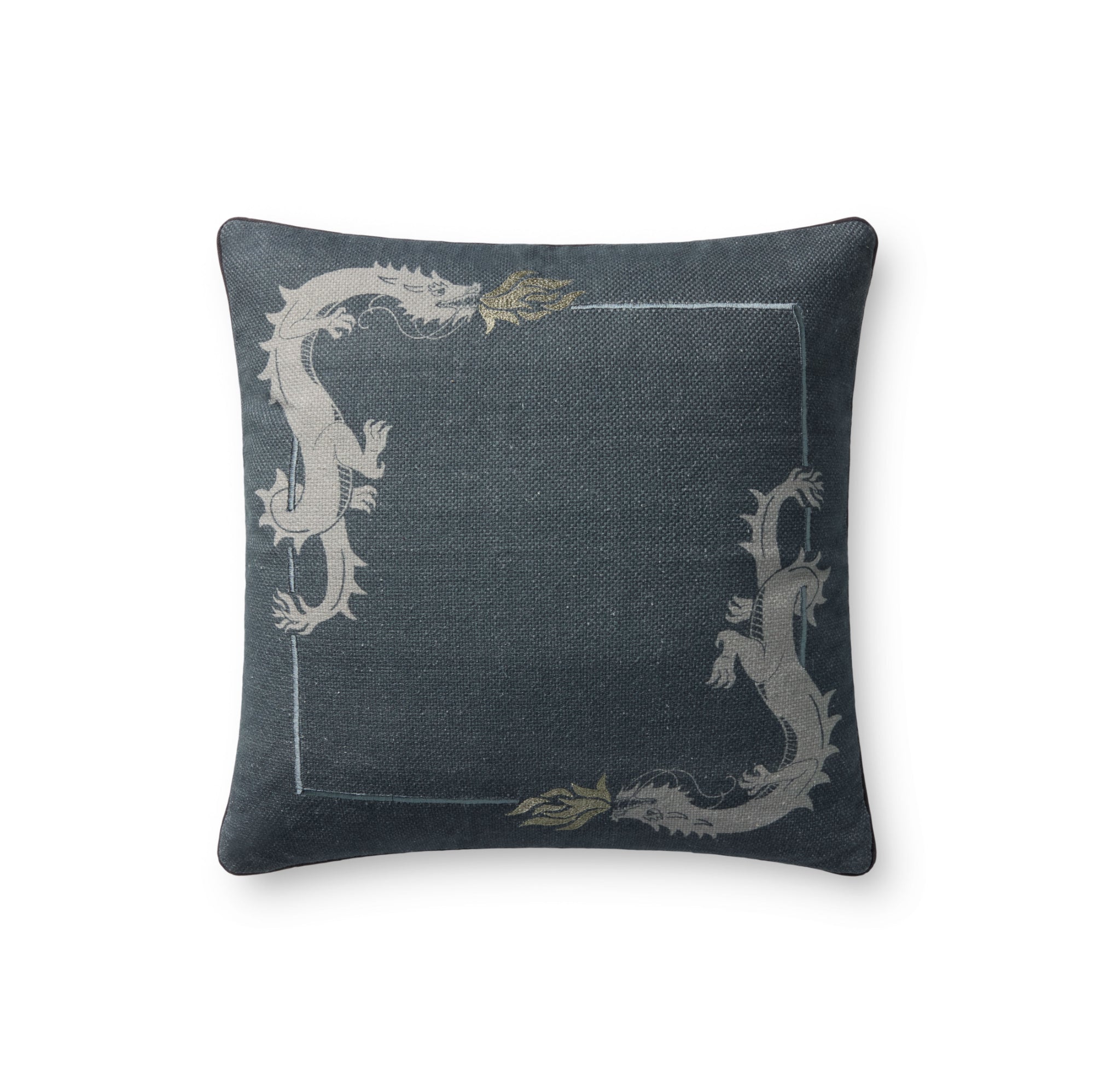 Brigette Romanek x Loloi Blue 18" x 18" Cover Only Pillow