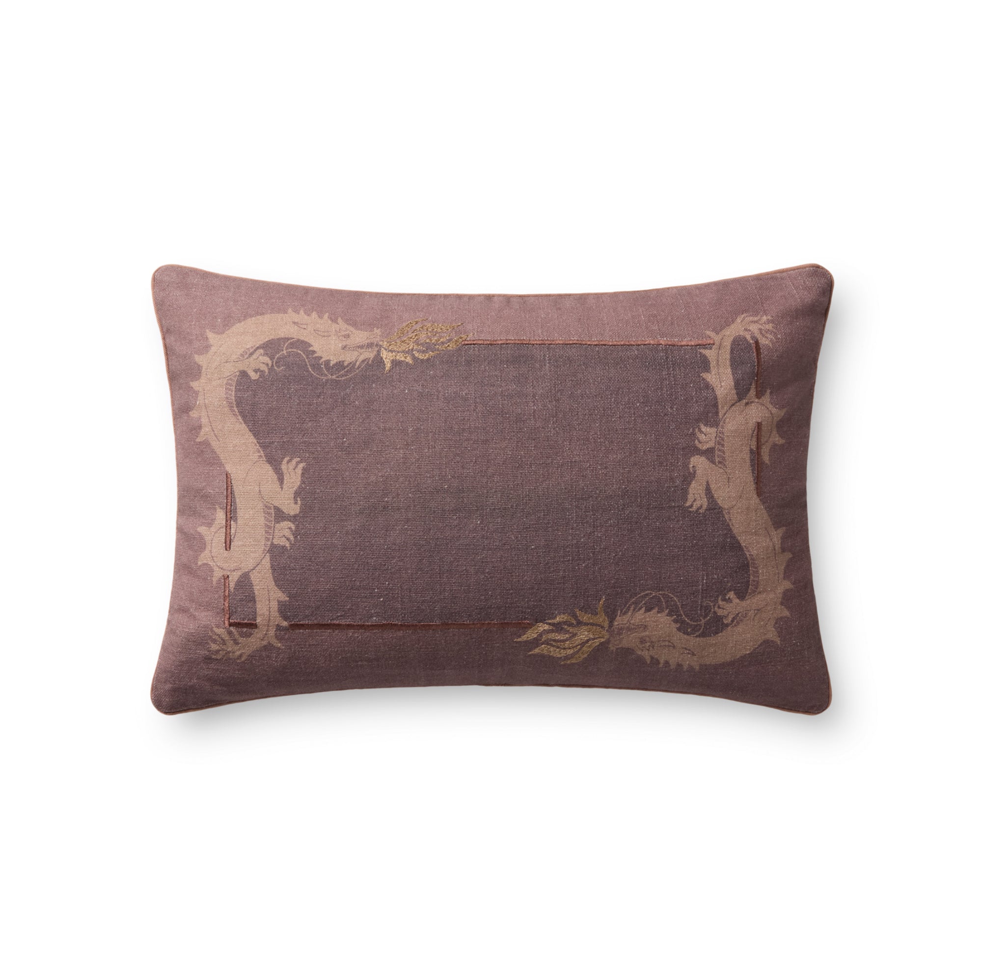 Brigette Romanek x Loloi Mauve 13" x 21" Cover with Down Pillow