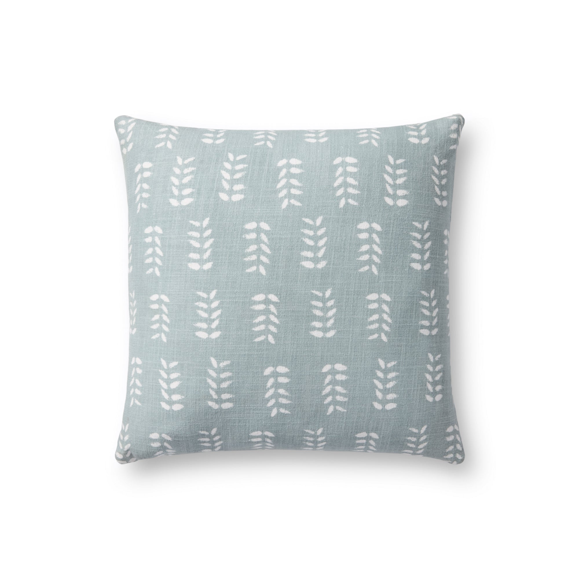 Chris Loves Julia x Loloi Tully Light Blue 18'' x 18'' Cover with Down Pillow