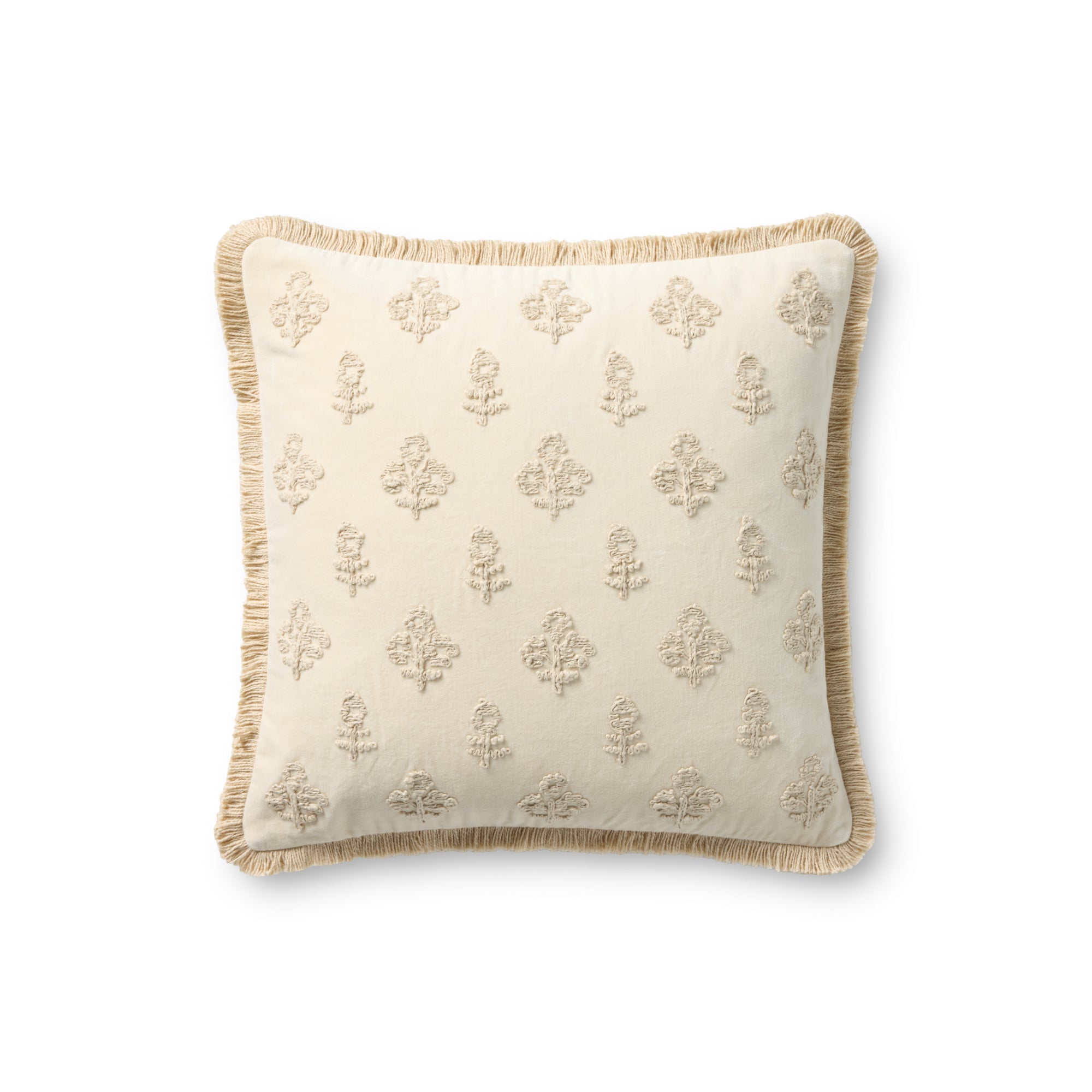 Chris Loves Julia x Loloi Darla 18'' x 18'' Cover with Down Pillow