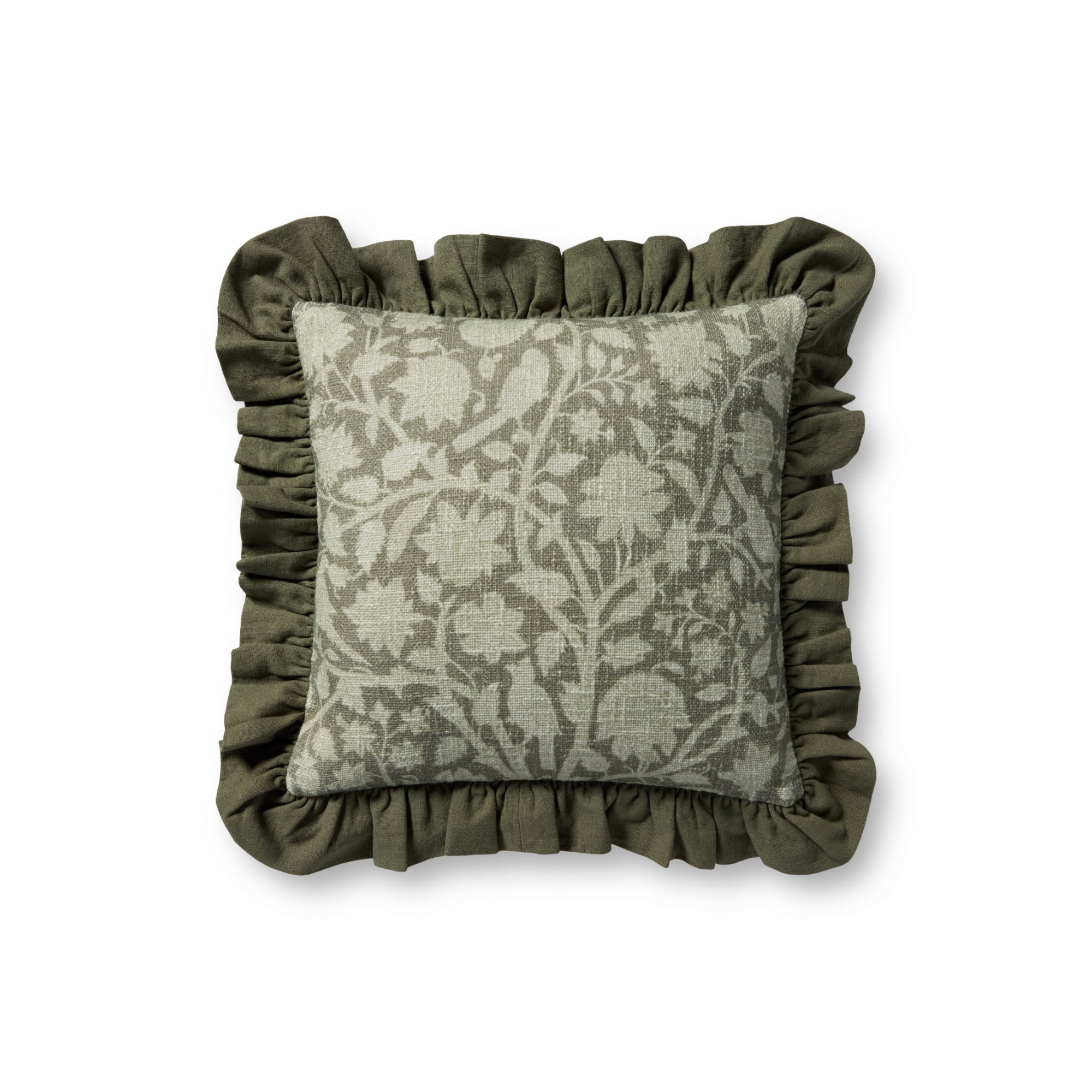 Chris Loves Julia x Loloi Kathleen 18'' x 18'' Cover with Down Pillow
