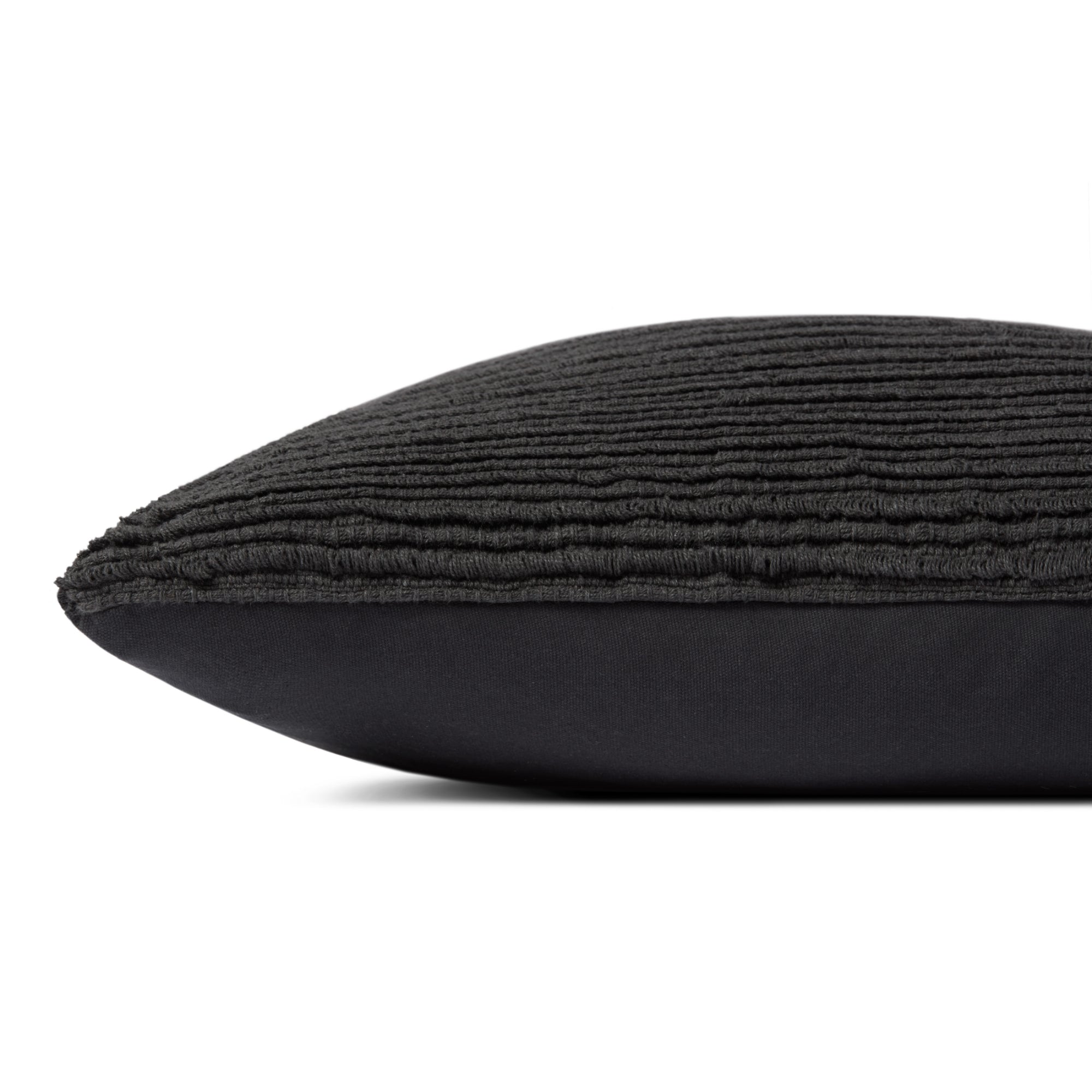 Jean Stoffer x Loloi Theodore Black 22'' x 22'' Cover with Down Pillow