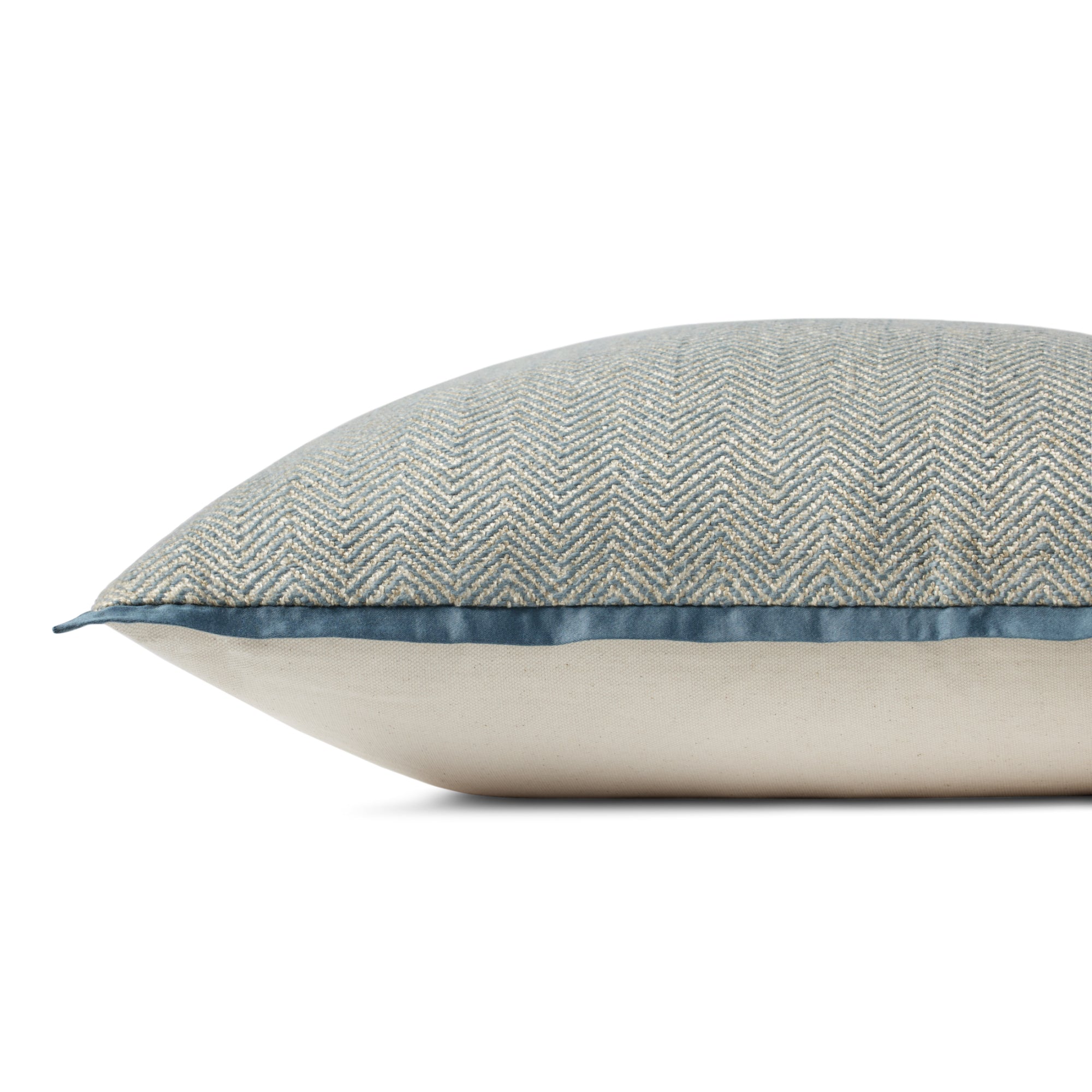 Jean Stoffer x Loloi PJS0018 Blue 22'' x 22'' Cover with Down Pillow