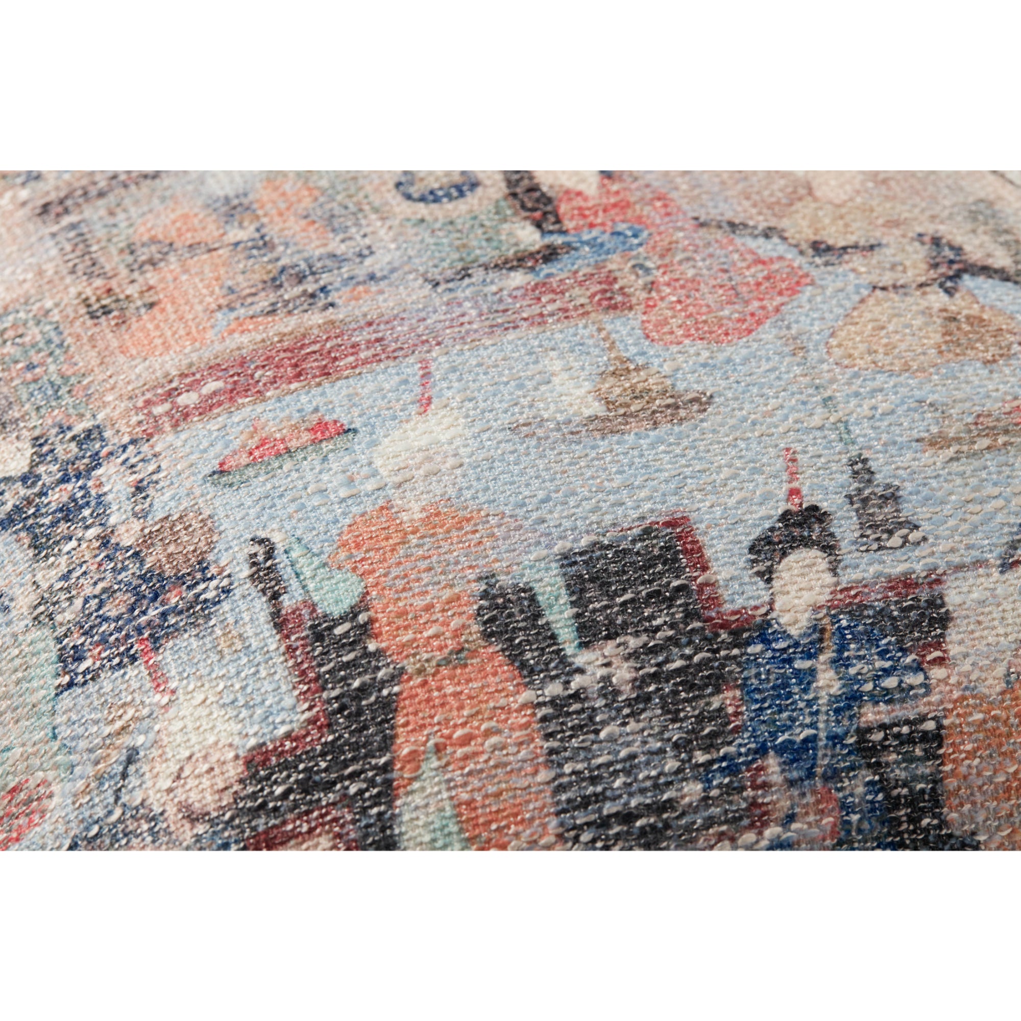 Loloi PLL0008 Taupe/Multi 18" x 18" Cover with Down Pillow