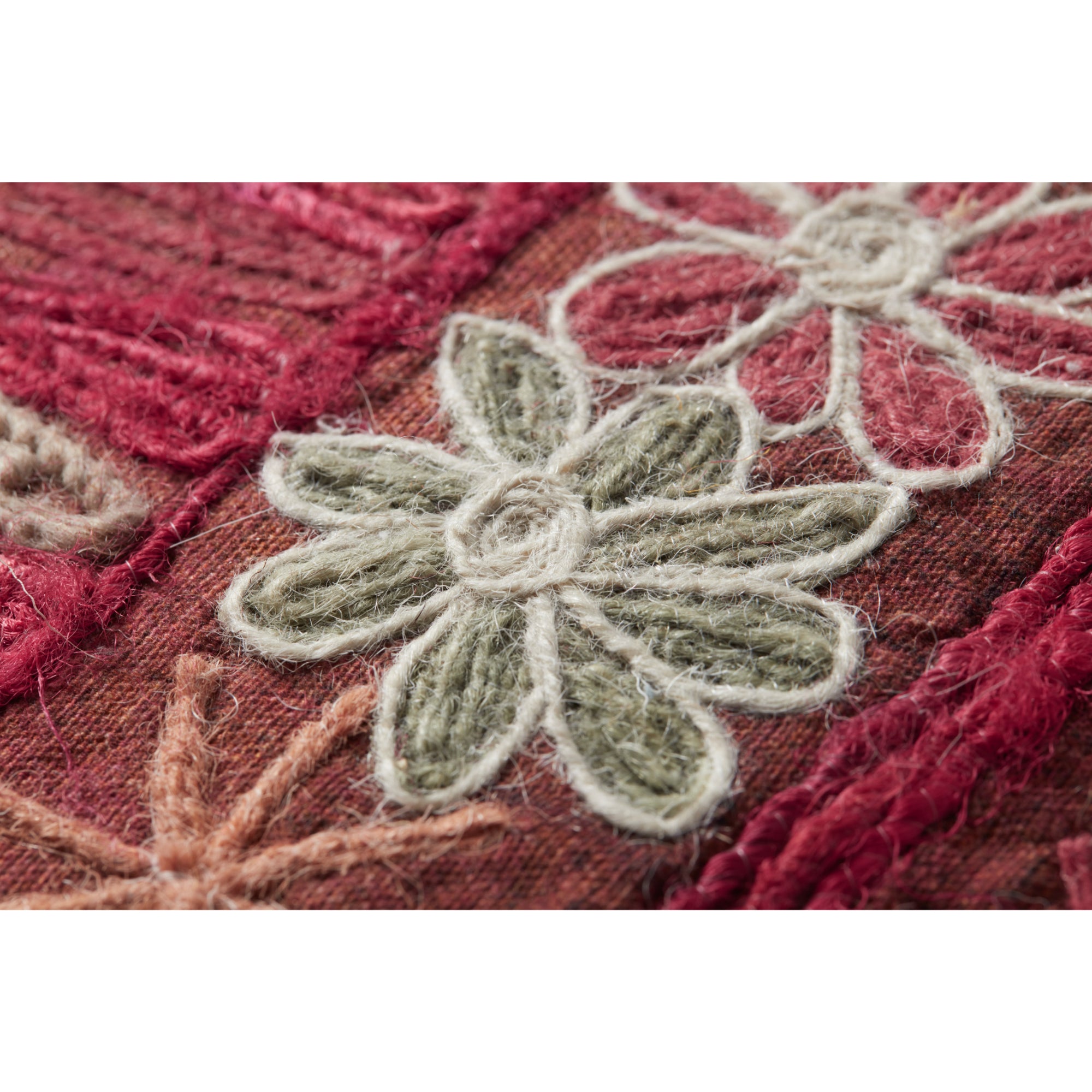 Loloi PLL0014 Pink/Multi 22" x 22" Cover with Down Pillow