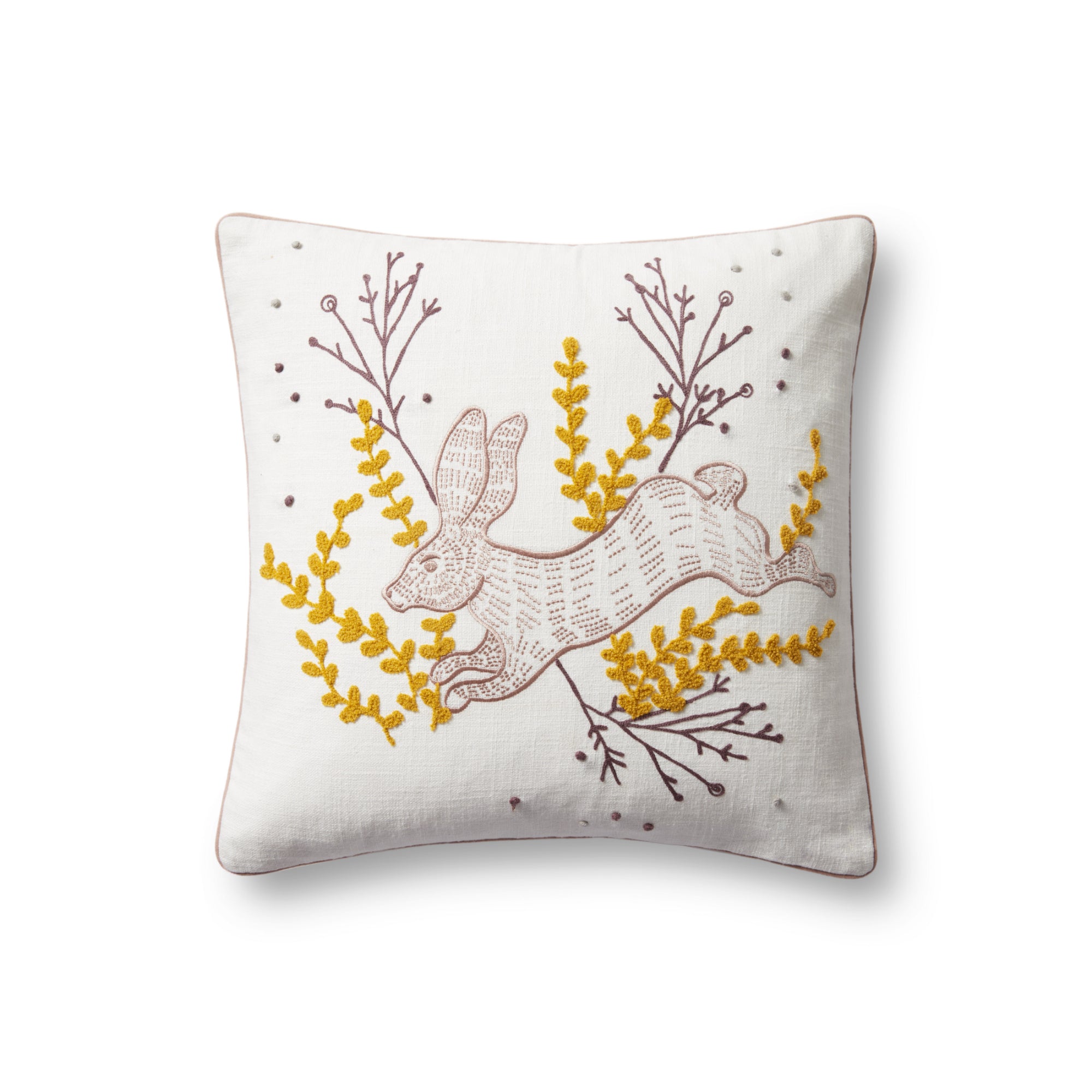Loloi PLL0029 Multi 18" x 18" Cover with Down Pillow