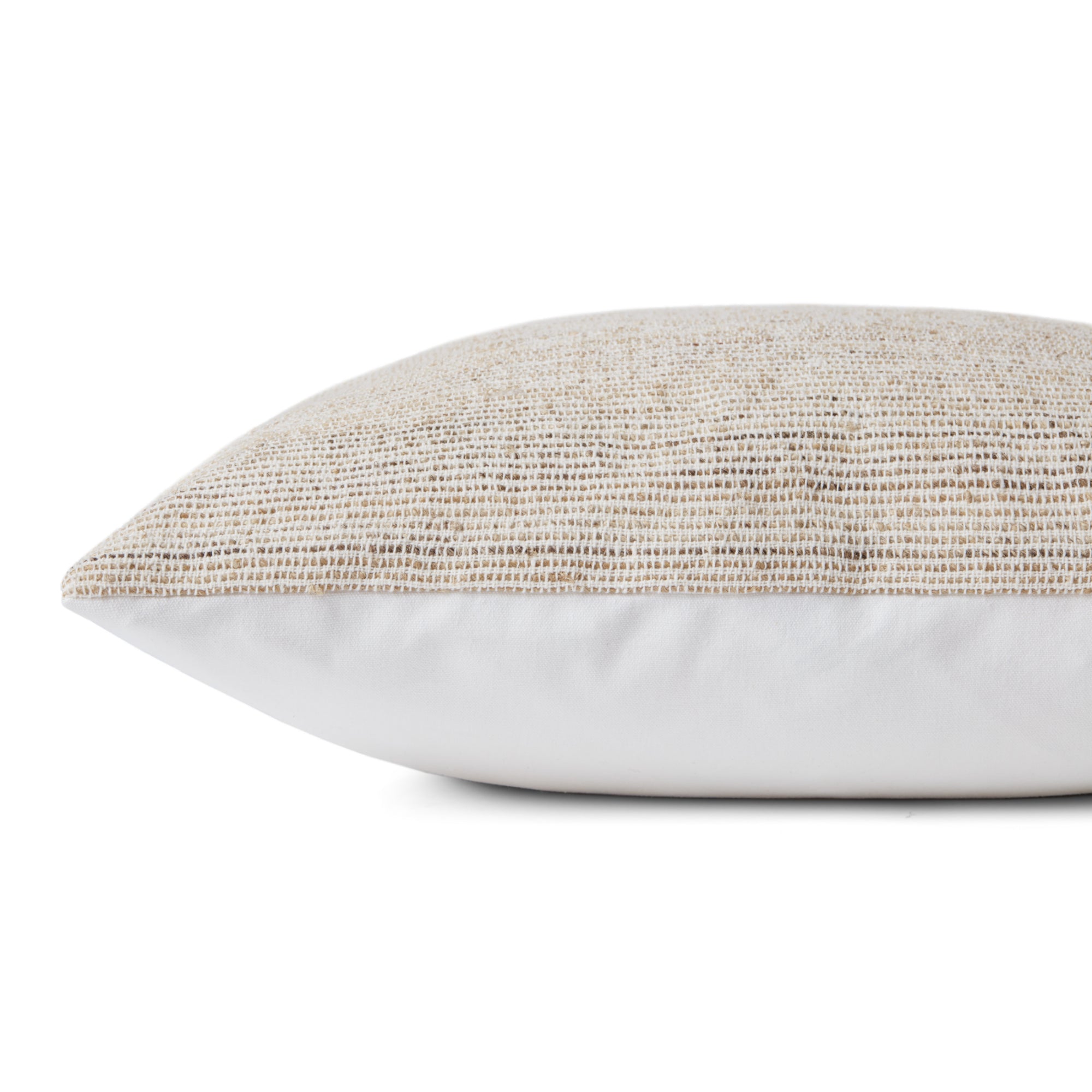 Loloi Natural 18'' x 18'' Cover with Down Pillow