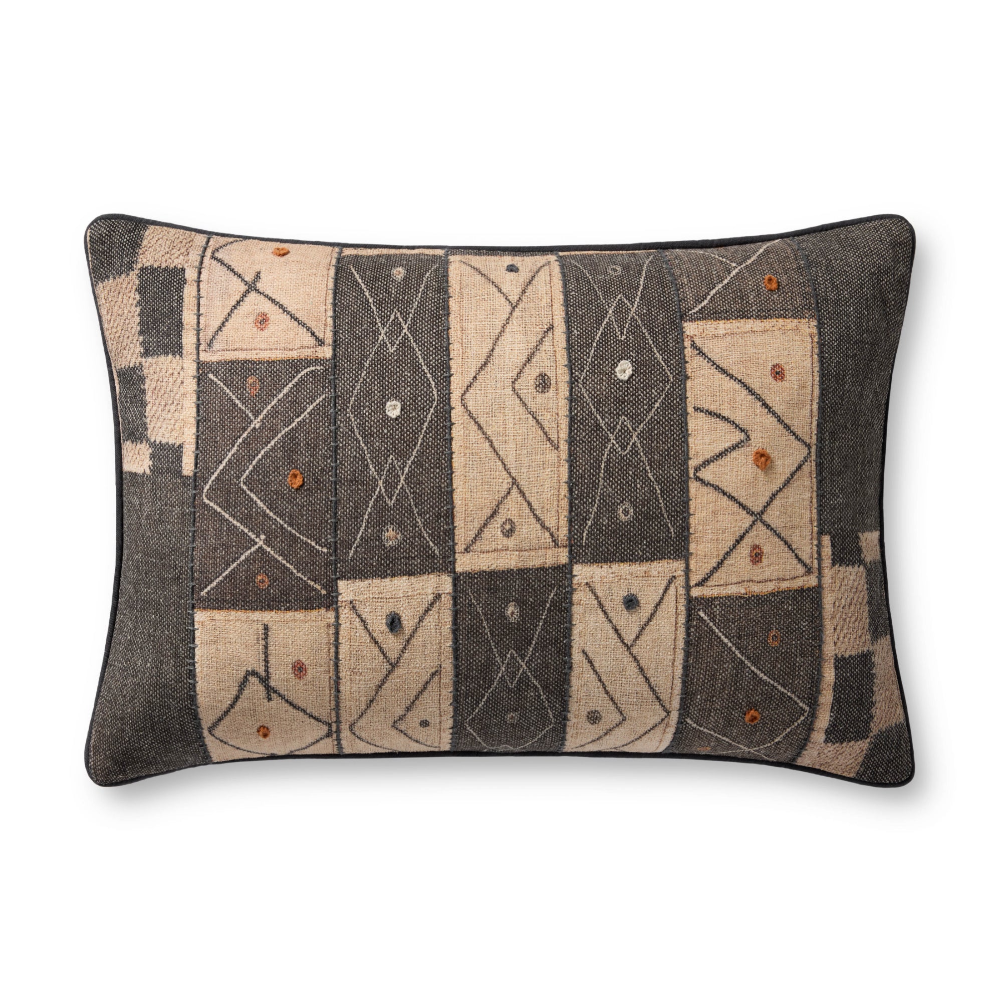 Loloi PLL0181 Multi 16'' x 26'' Cover with Down Pillow