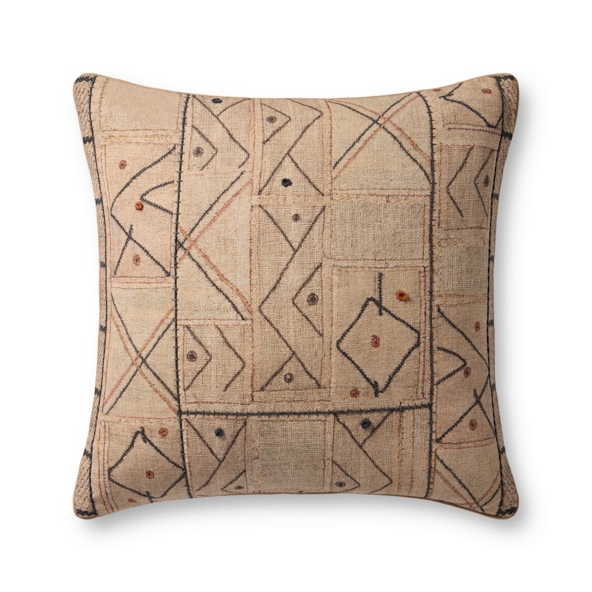 Loloi PLL0182 Multi 22'' x 22'' Cover with Down Pillow