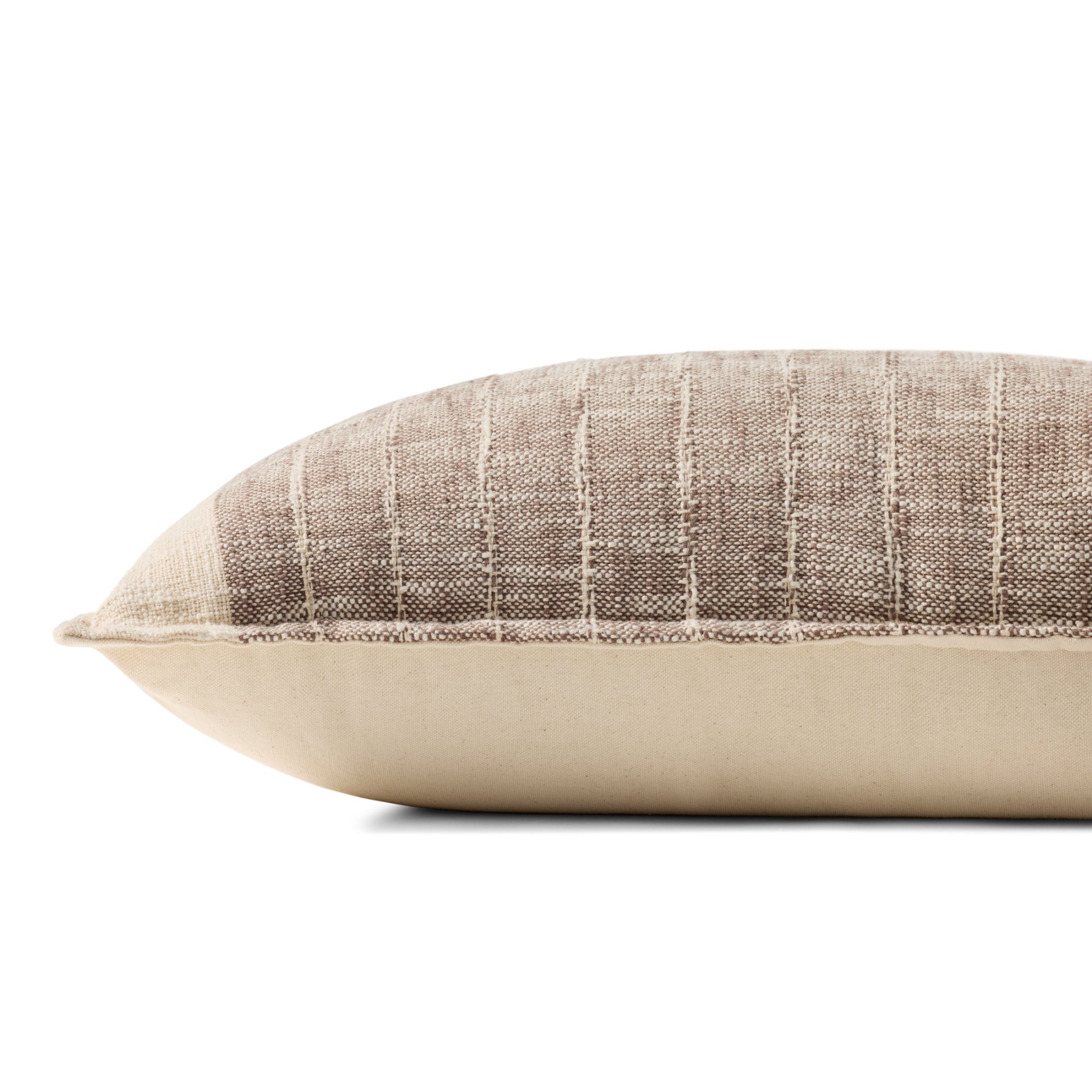 Loloi Brown/Ivory 16'' x 26'' Cover with Down Pillow